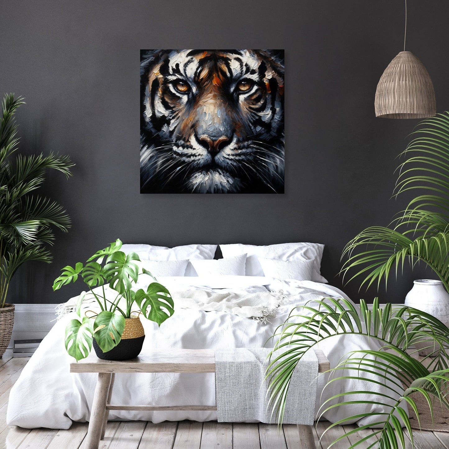 Intense Gaze Tiger Canvas