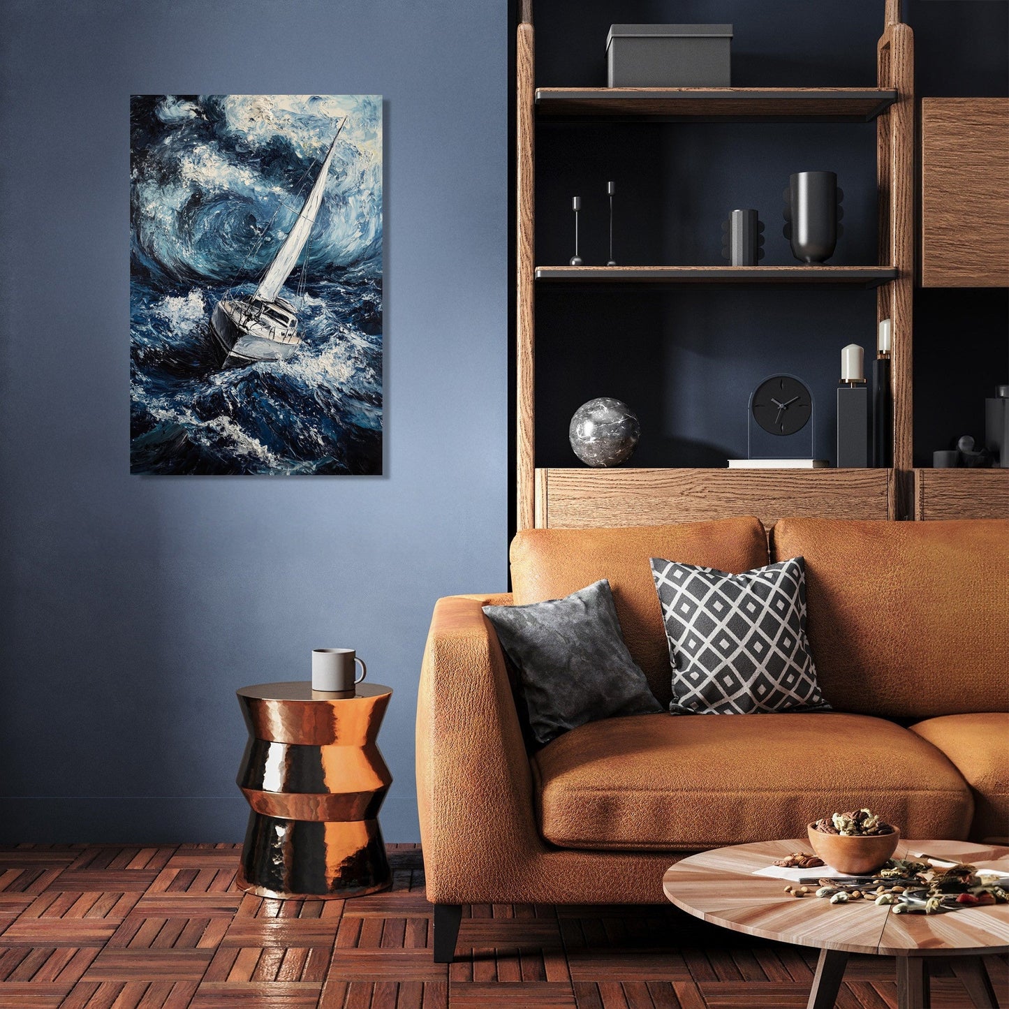 Stormy Seas Yacht Canvas