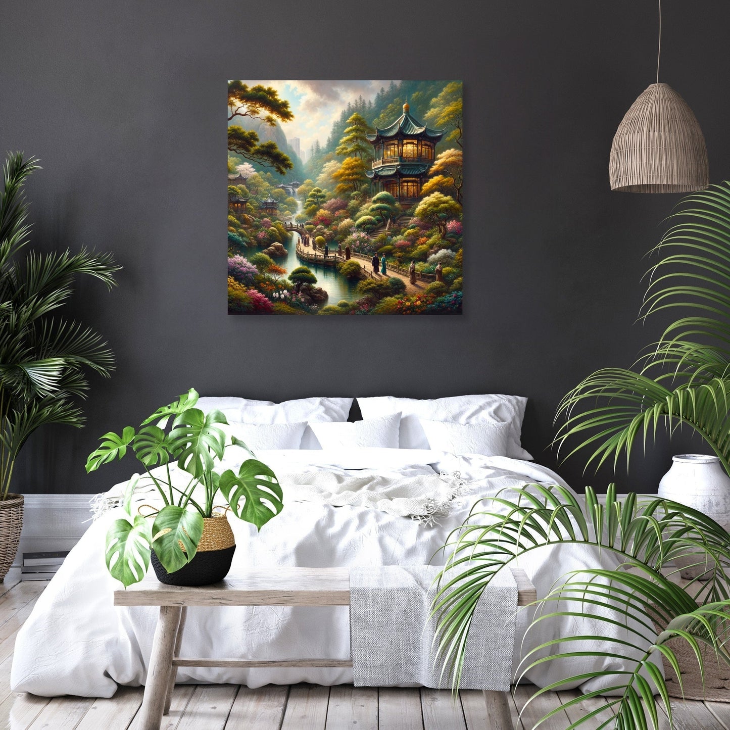 Springtime in Nan Lian Garden Canvas