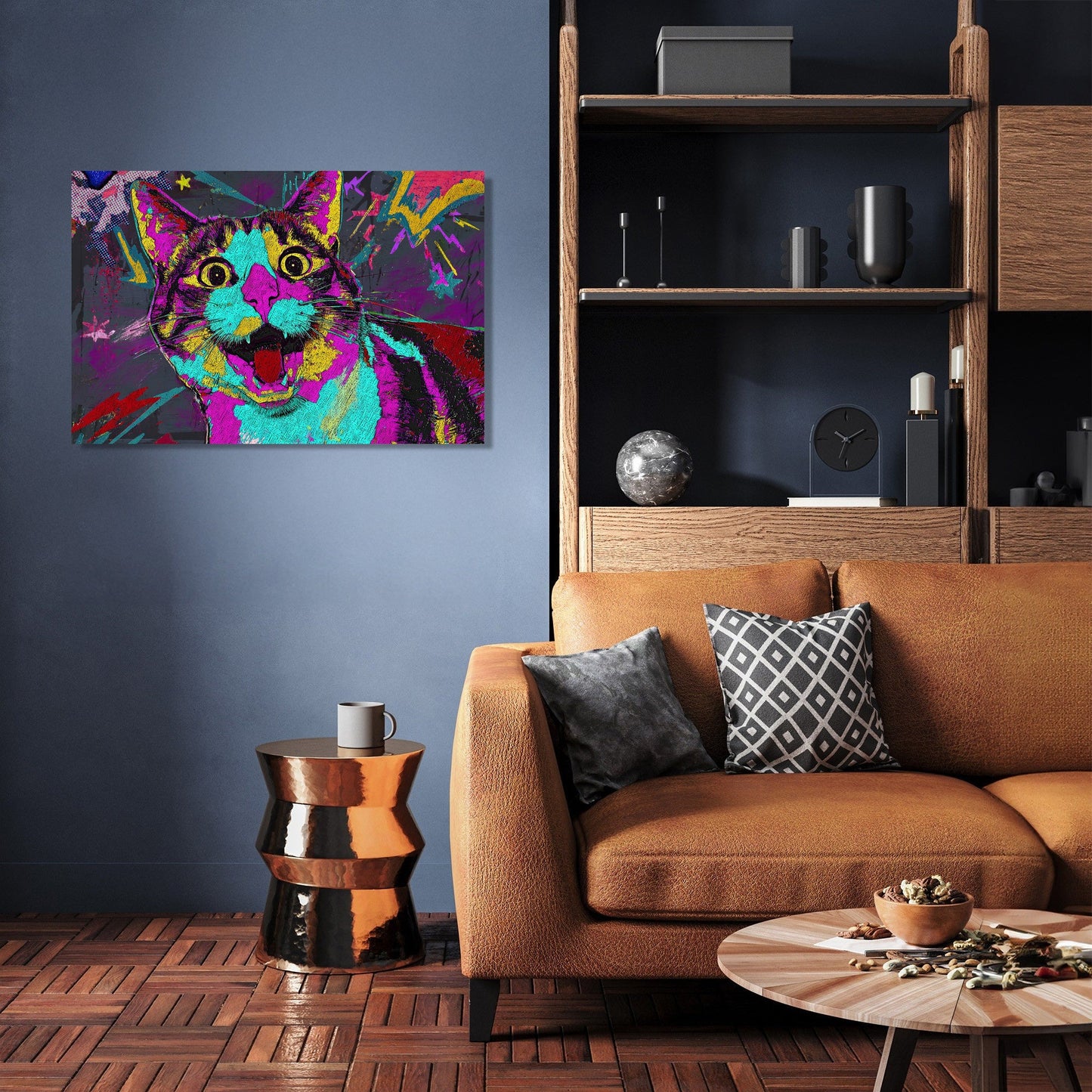 Surprised Cat Energy Canvas