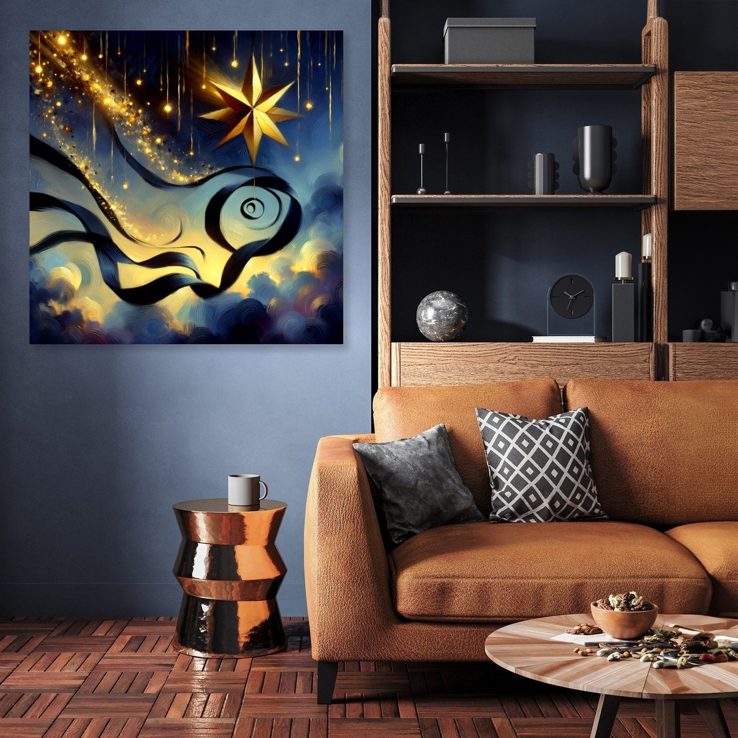 Twilight Mystery Ribbon Canvas
