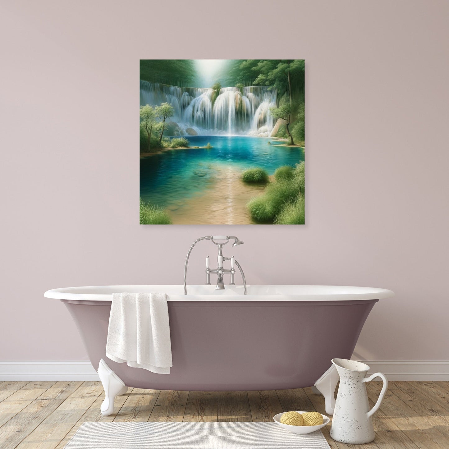 Serene Falls Canvas