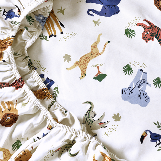 Safari Organic Cotton Fitted Sheet