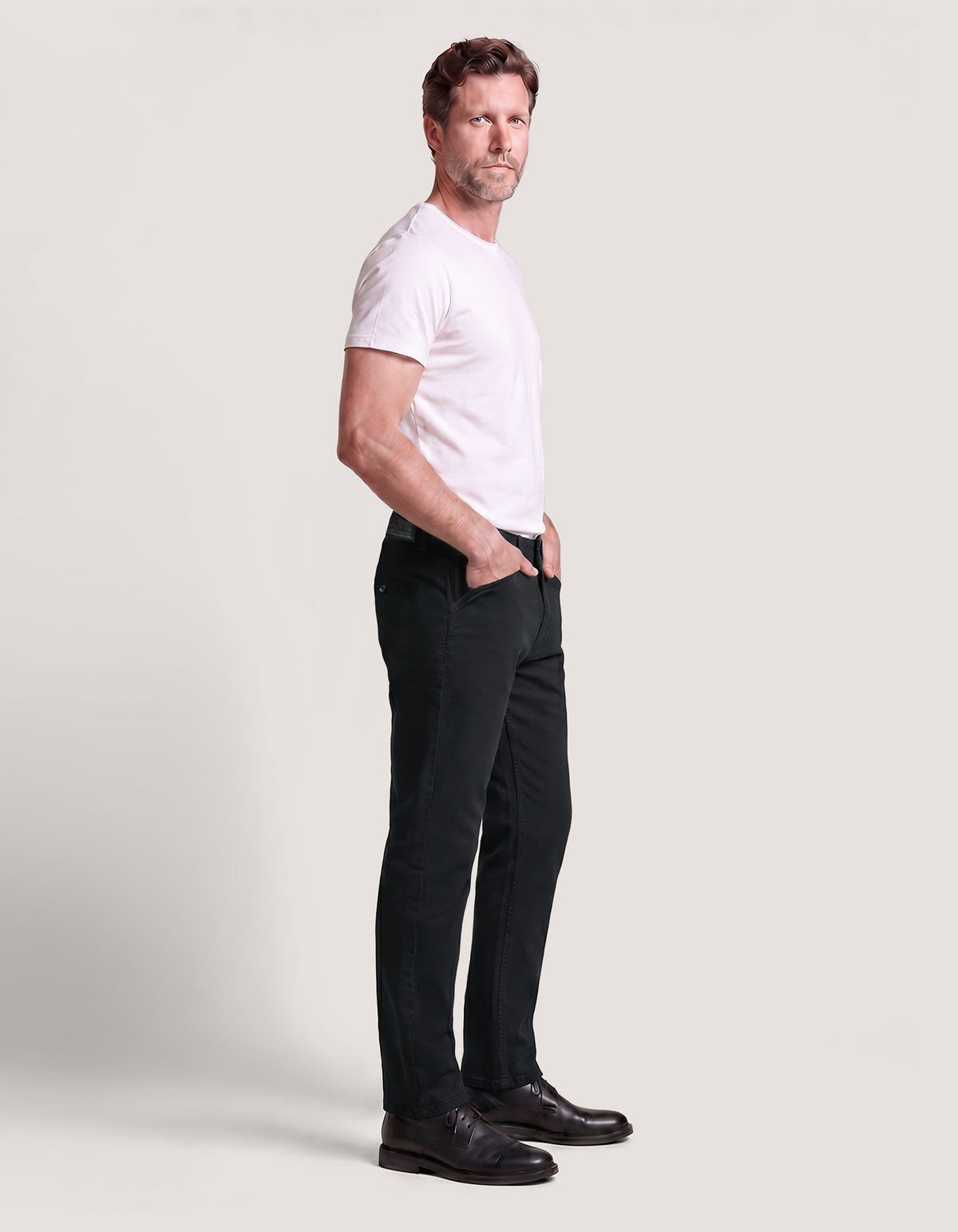 Black Cross Pocket Jeans - Smart Casual Stretch