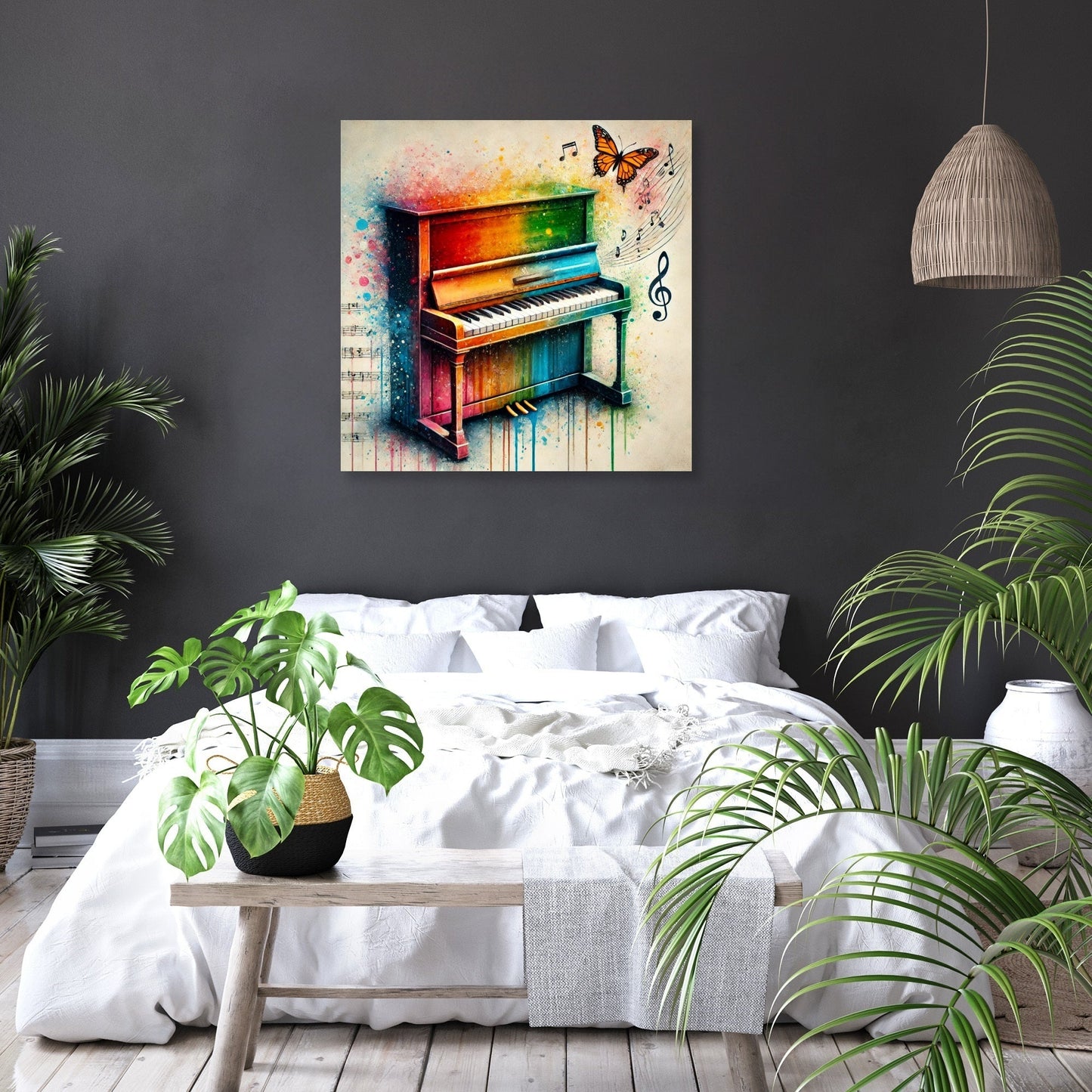 Vibrant Musical Symphony Canvas