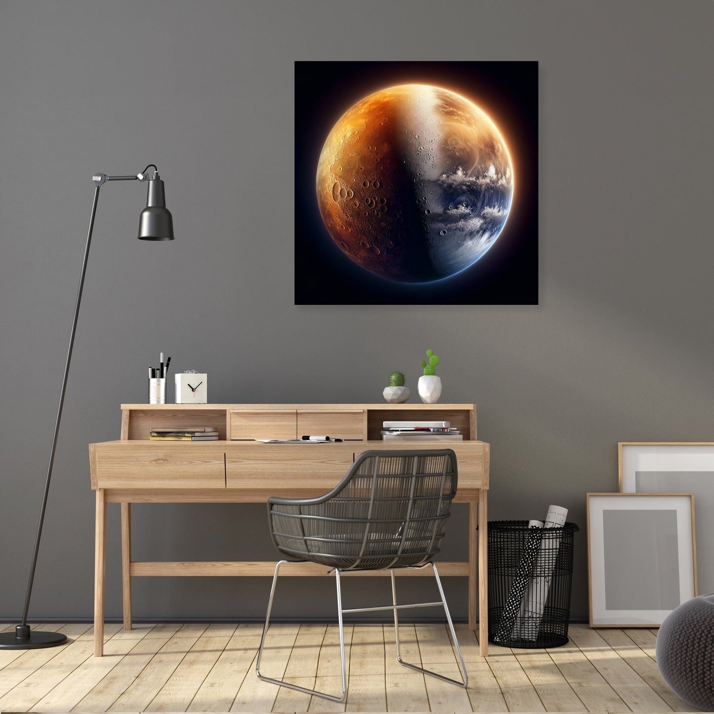Mercury's Twilight Divide Canvas