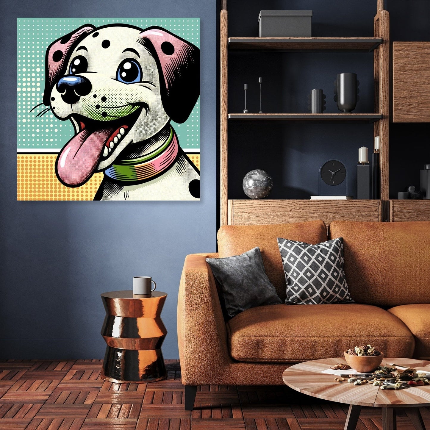 Playful Pup Canvas