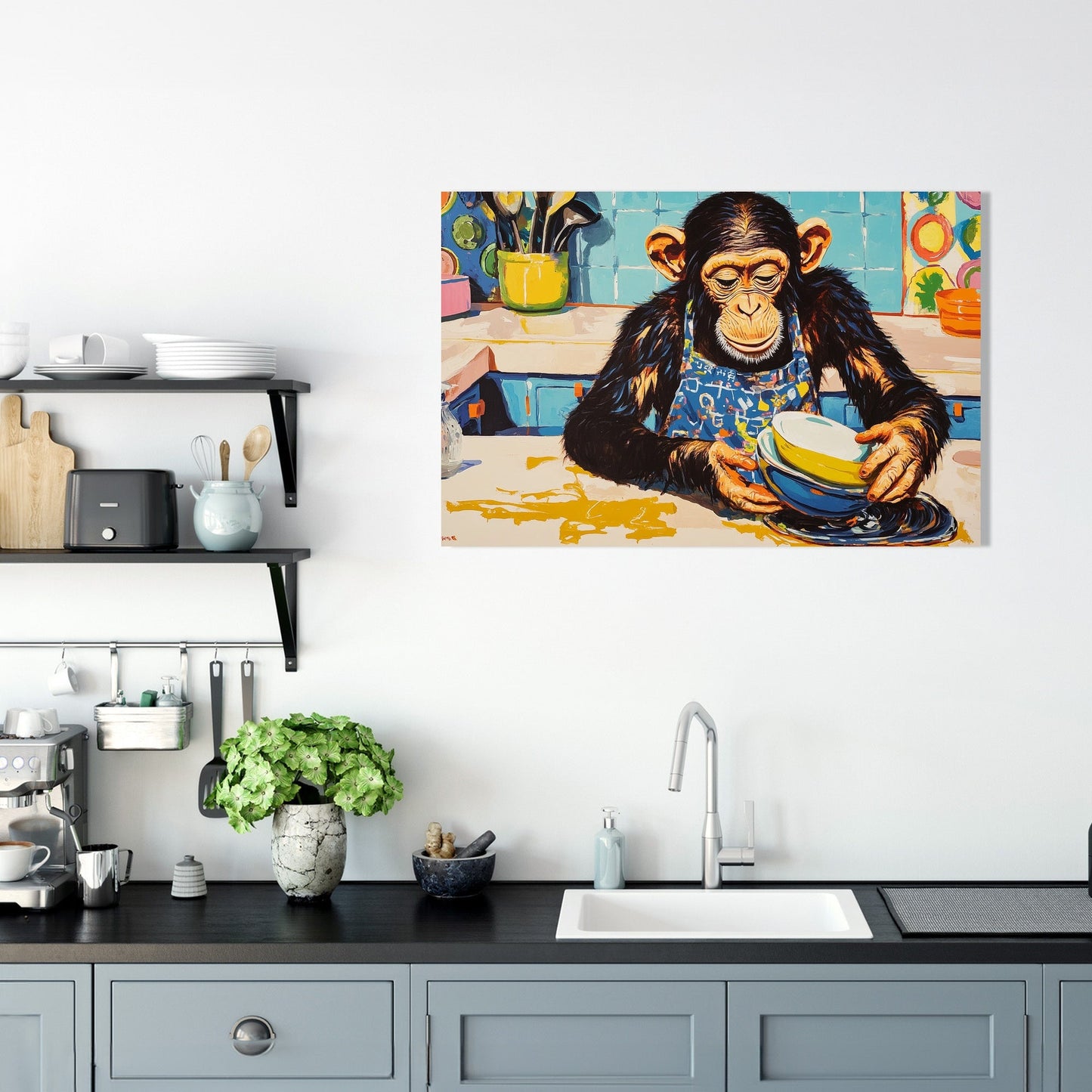 Joyful Chimp Canvas