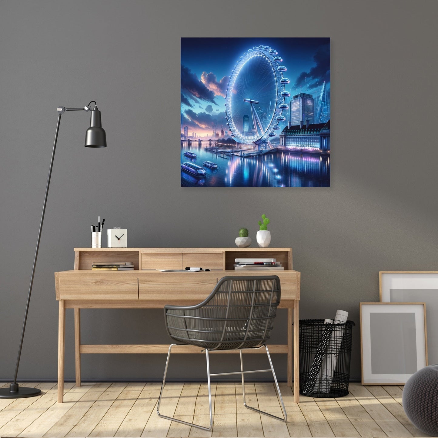 Futuristic London Eye Canvas