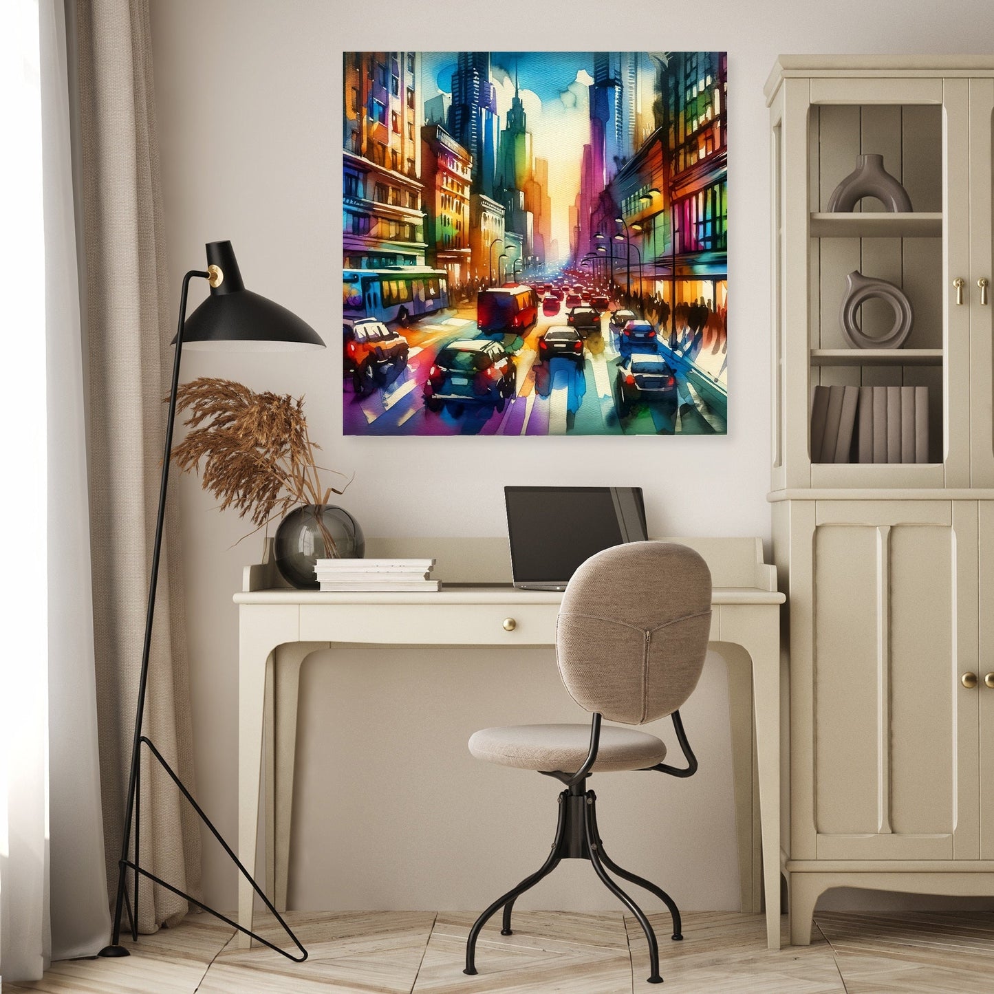 Cityscape Vibrance Canvas