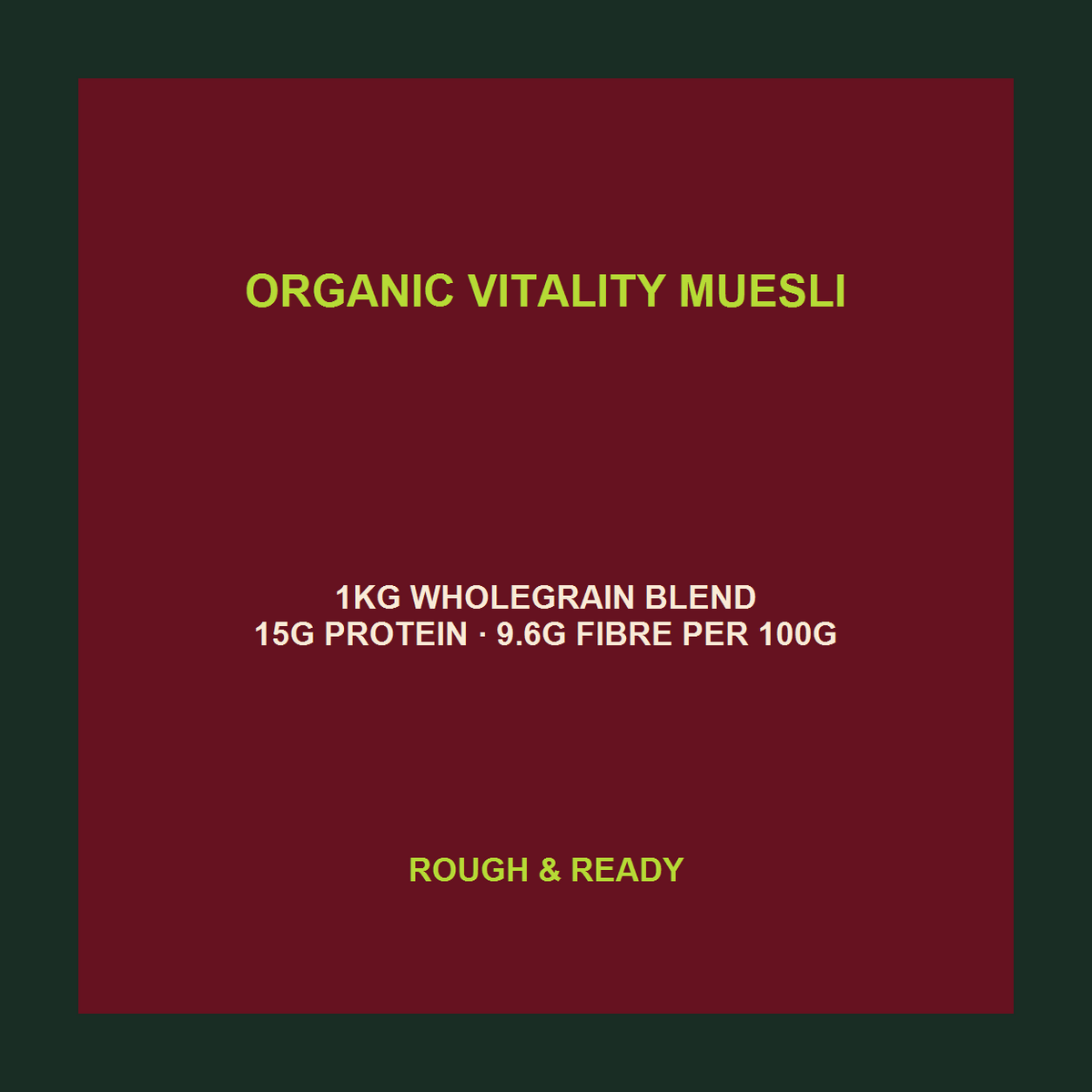 Infinity Foods Organic Vitality Muesli