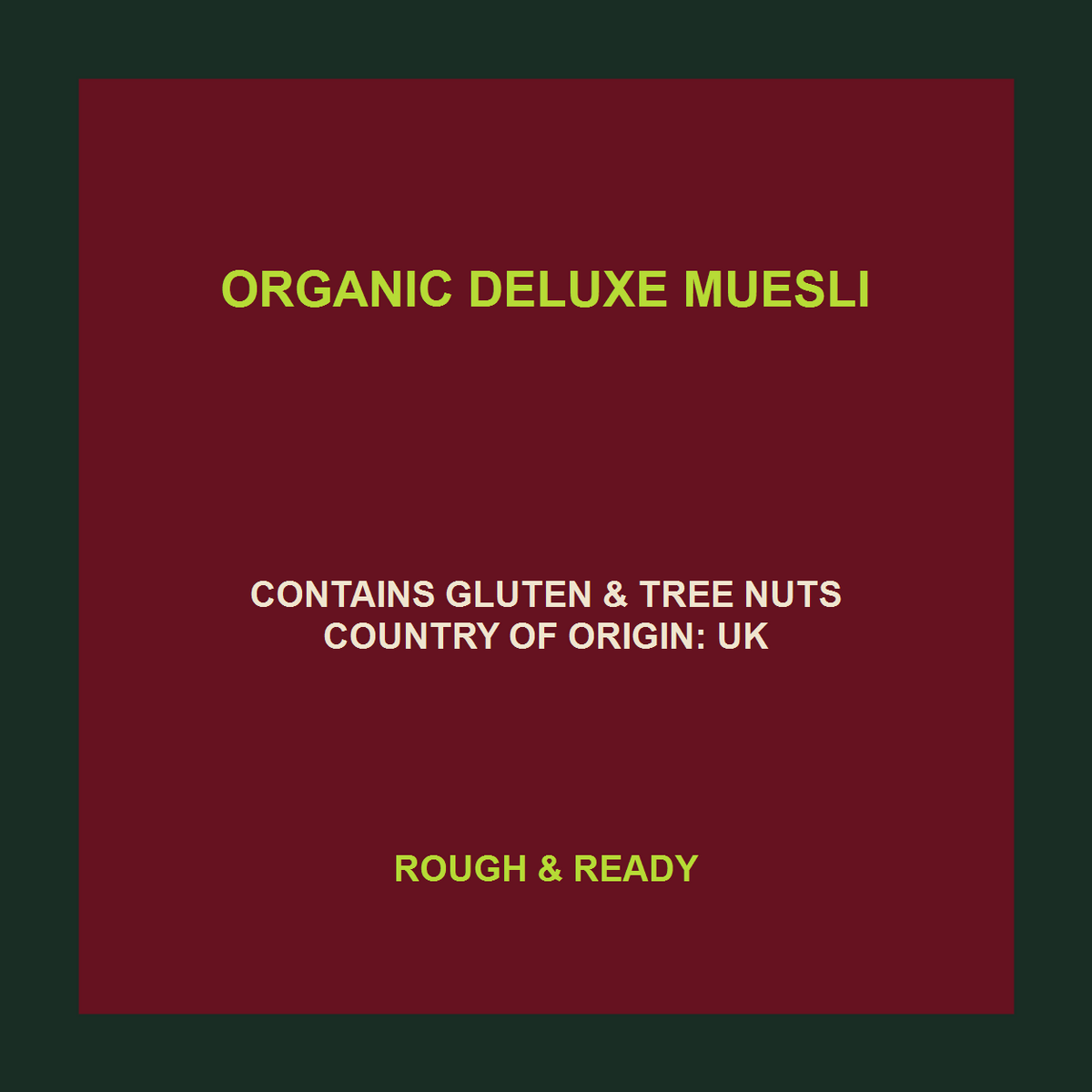 Infinity Foods Bulk Organic Deluxe Muesli