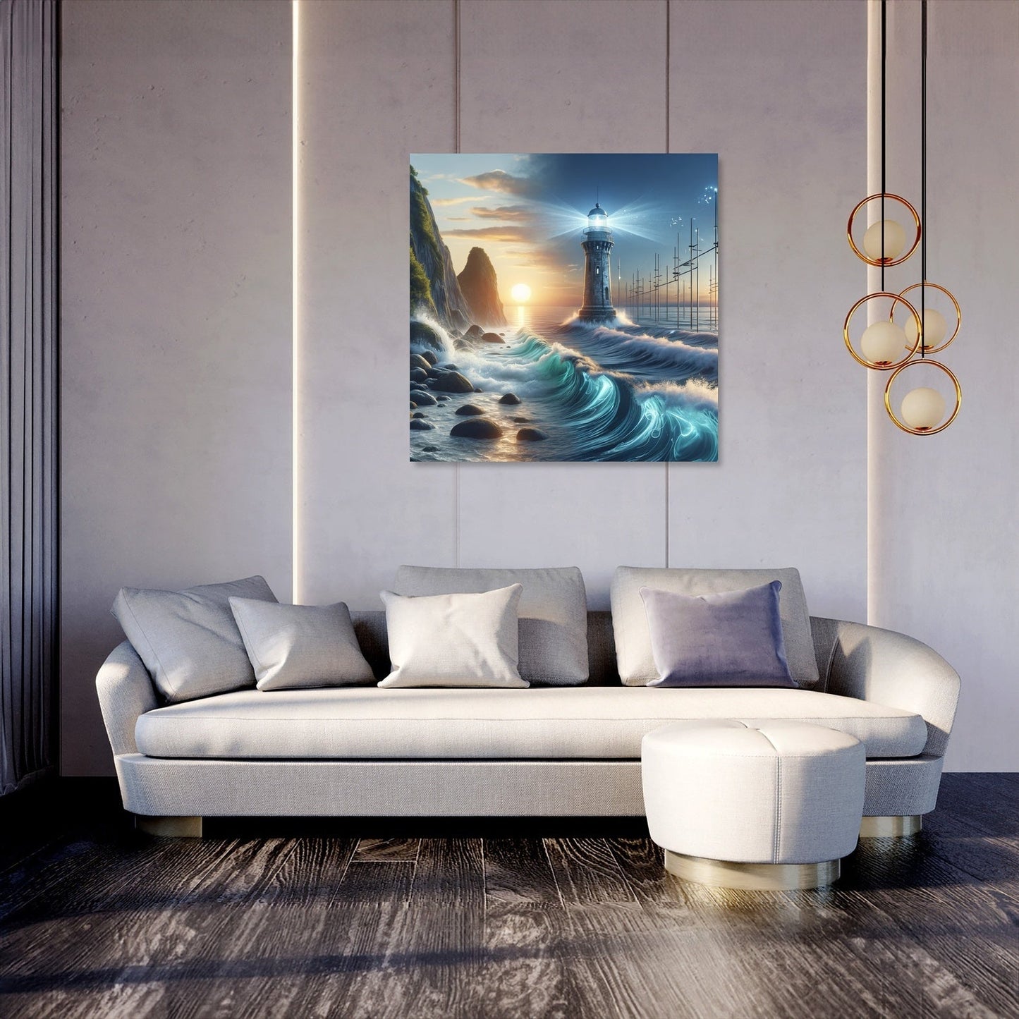 Serenity Shores Beacon Canvas