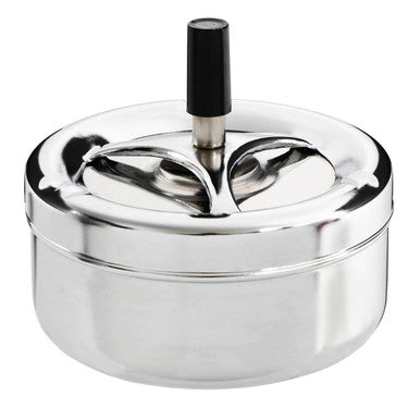 Chrome Effect Large Spinning Ashtray | Siberia