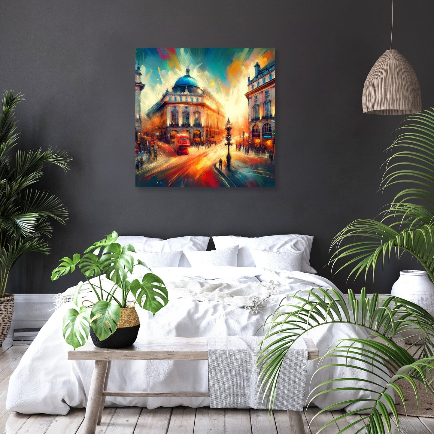 Vibrant London: Piccadilly Pulse Canvas