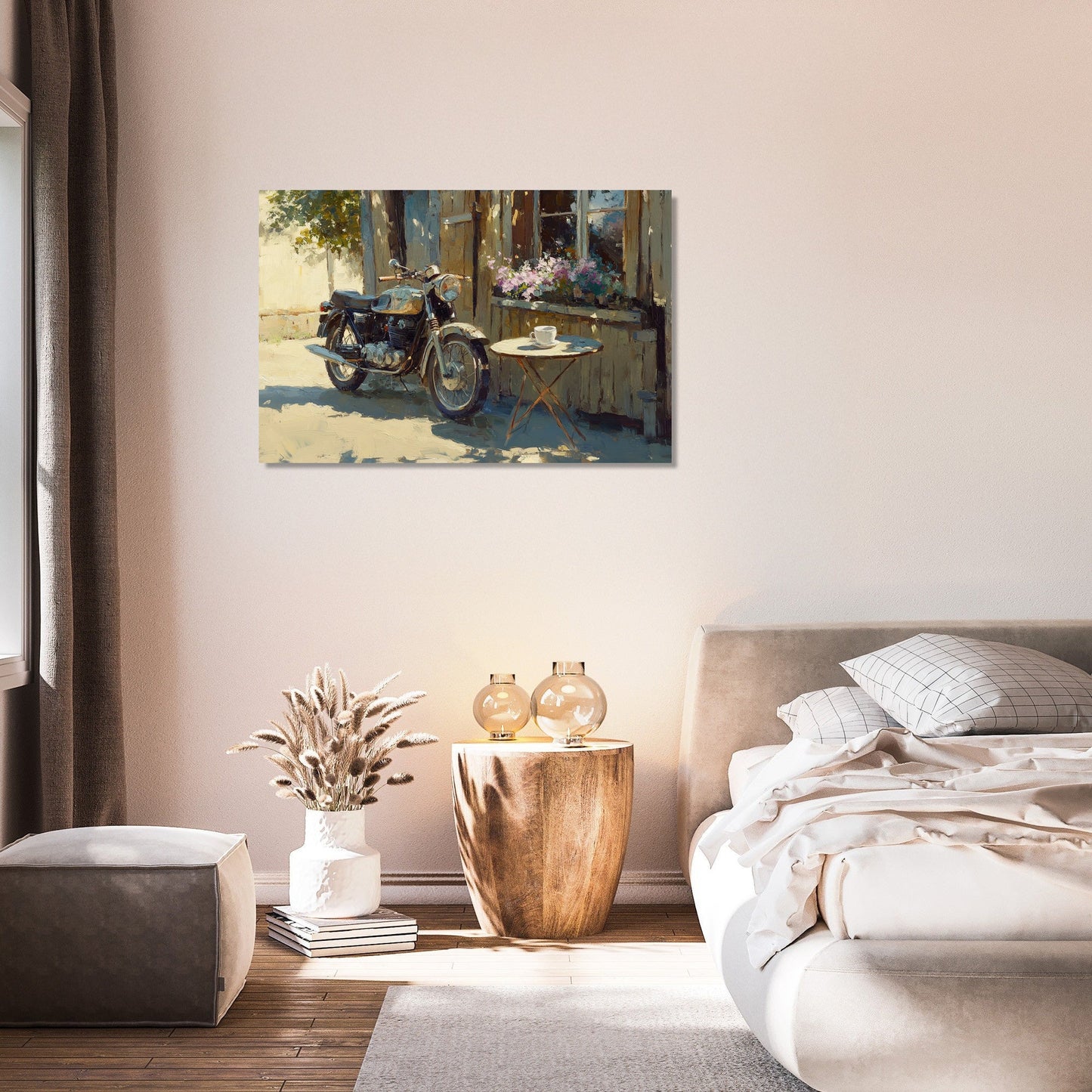 Motorbike Café Canvas