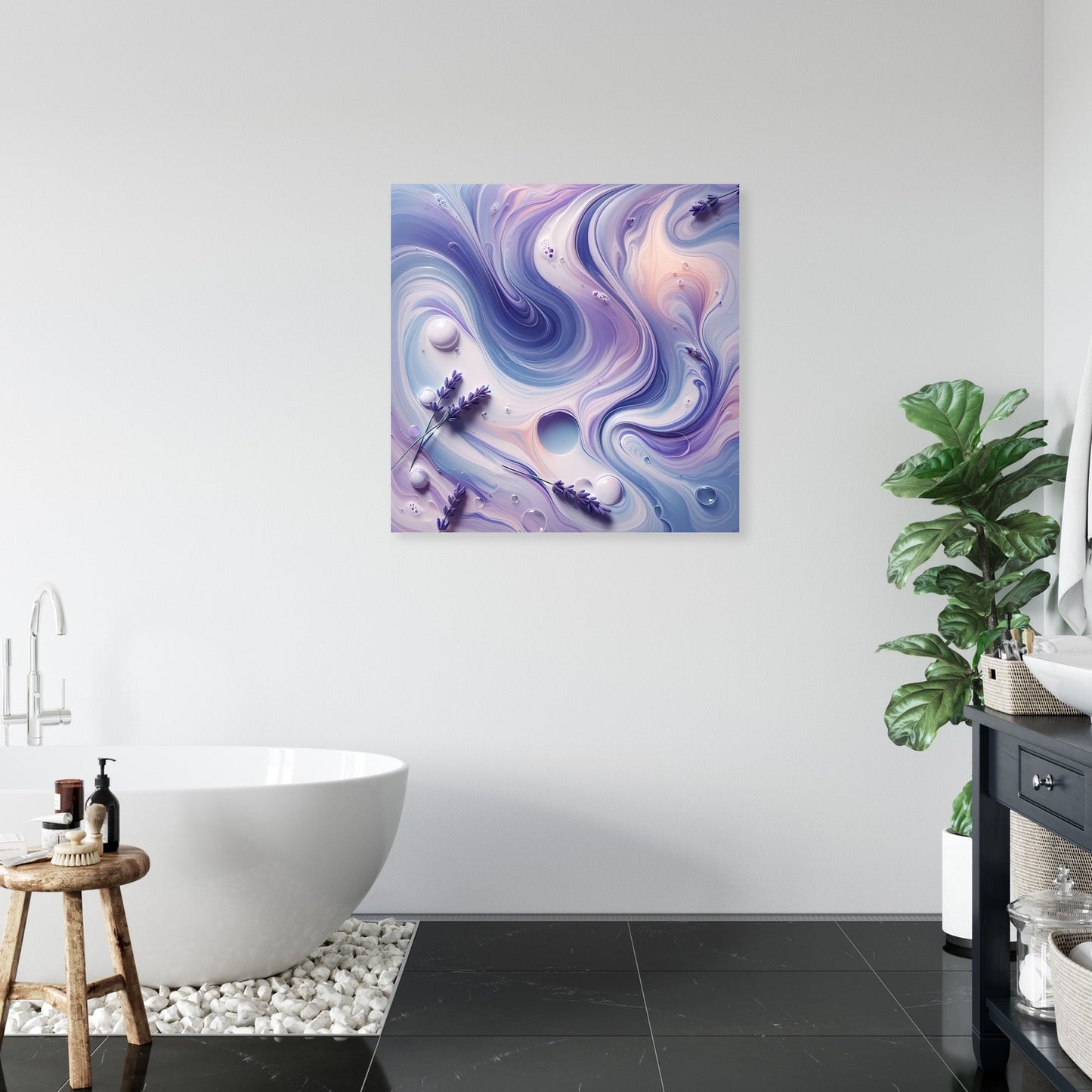 Lavender Bath Bliss Canvas