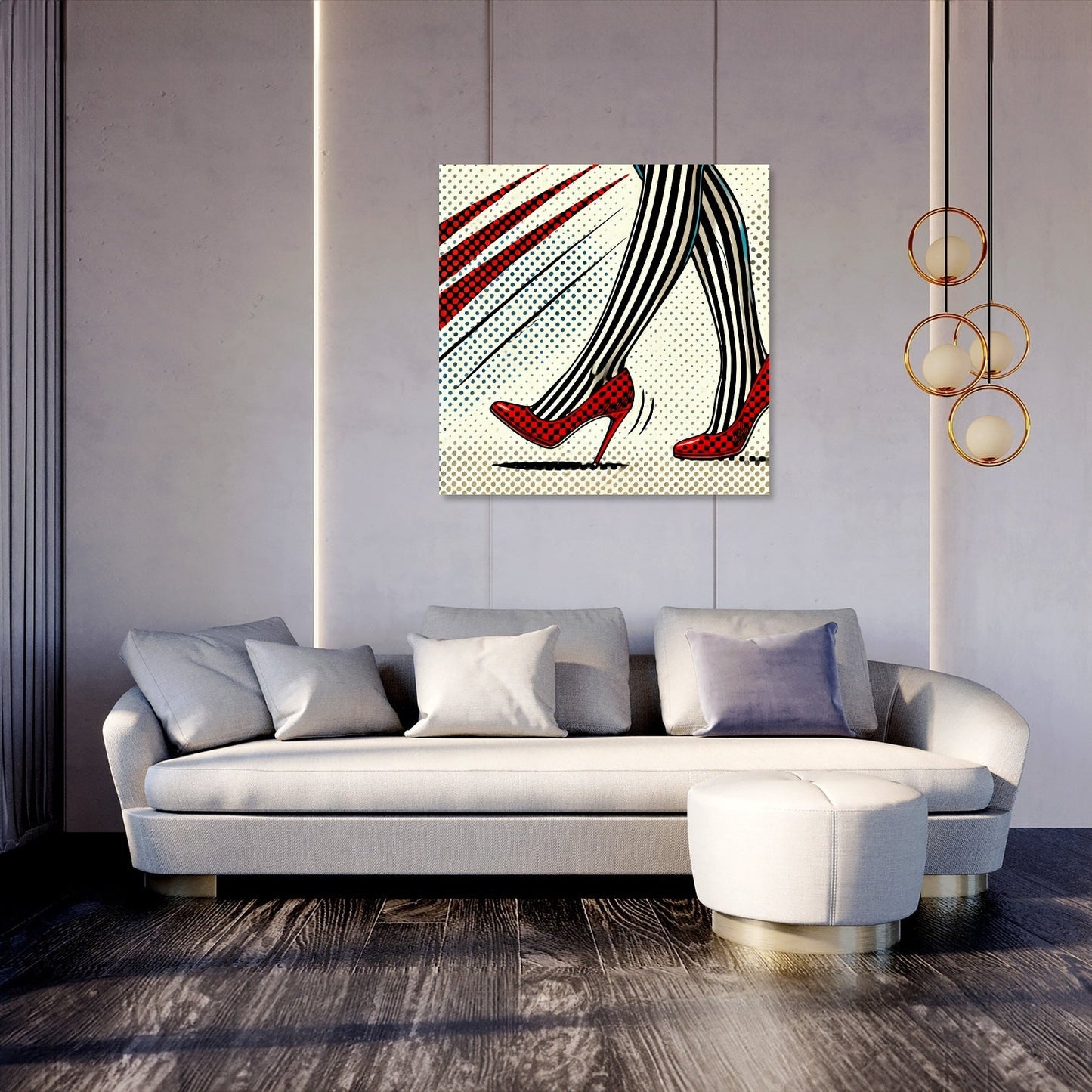 Striped Tights Canvas