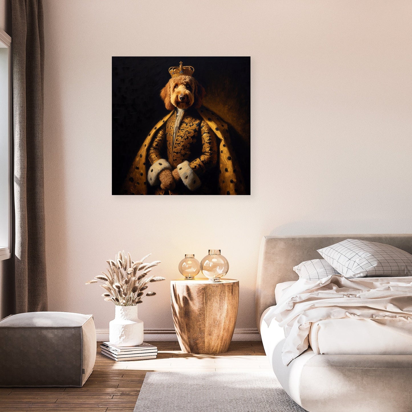 Regal Labradoodle Nostalgia Canvas
