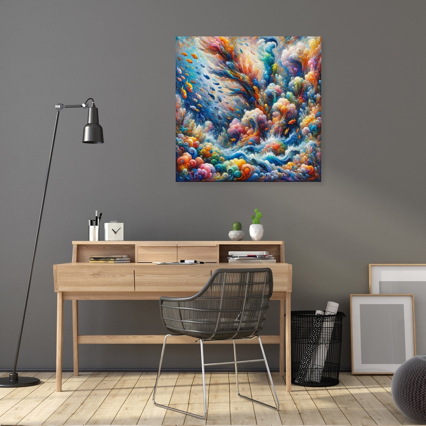 Coral Harmony Canvas