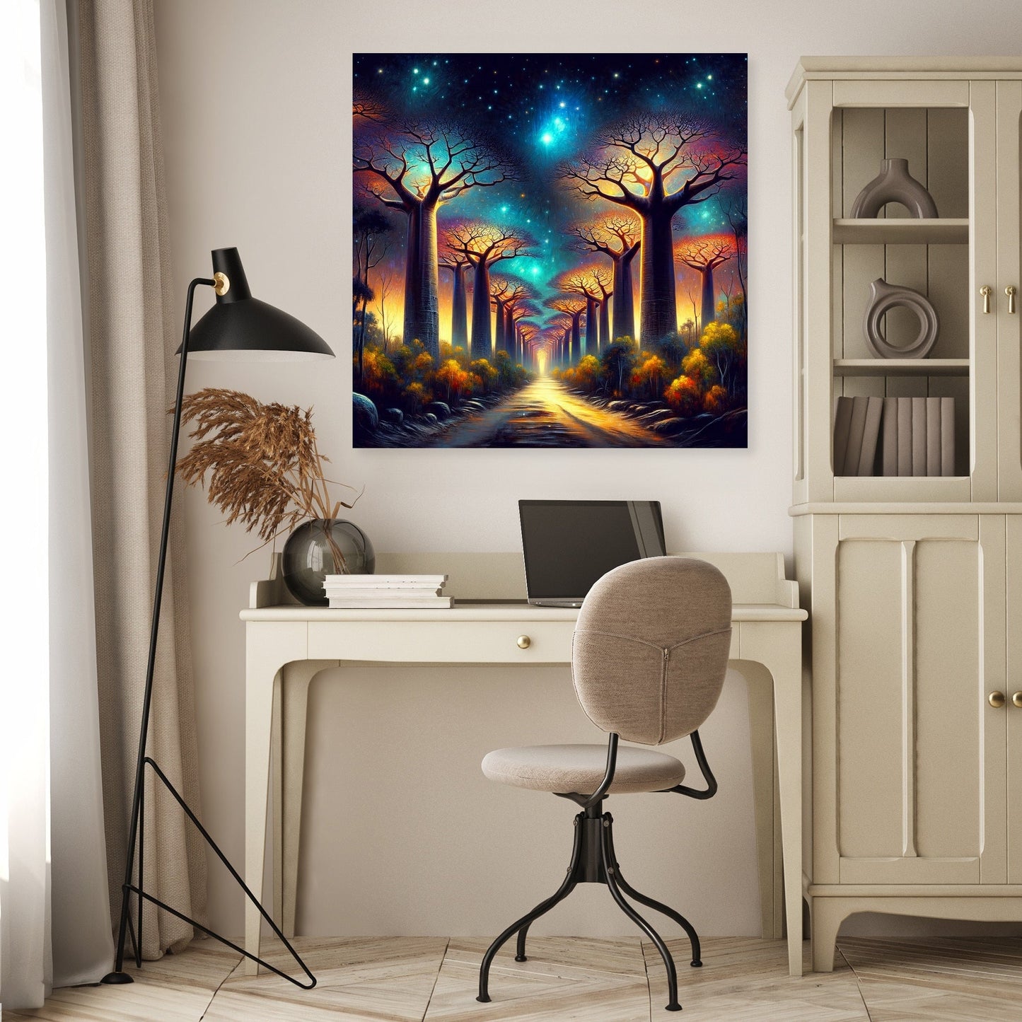Avenue of the Baobabs Mystique Canvas