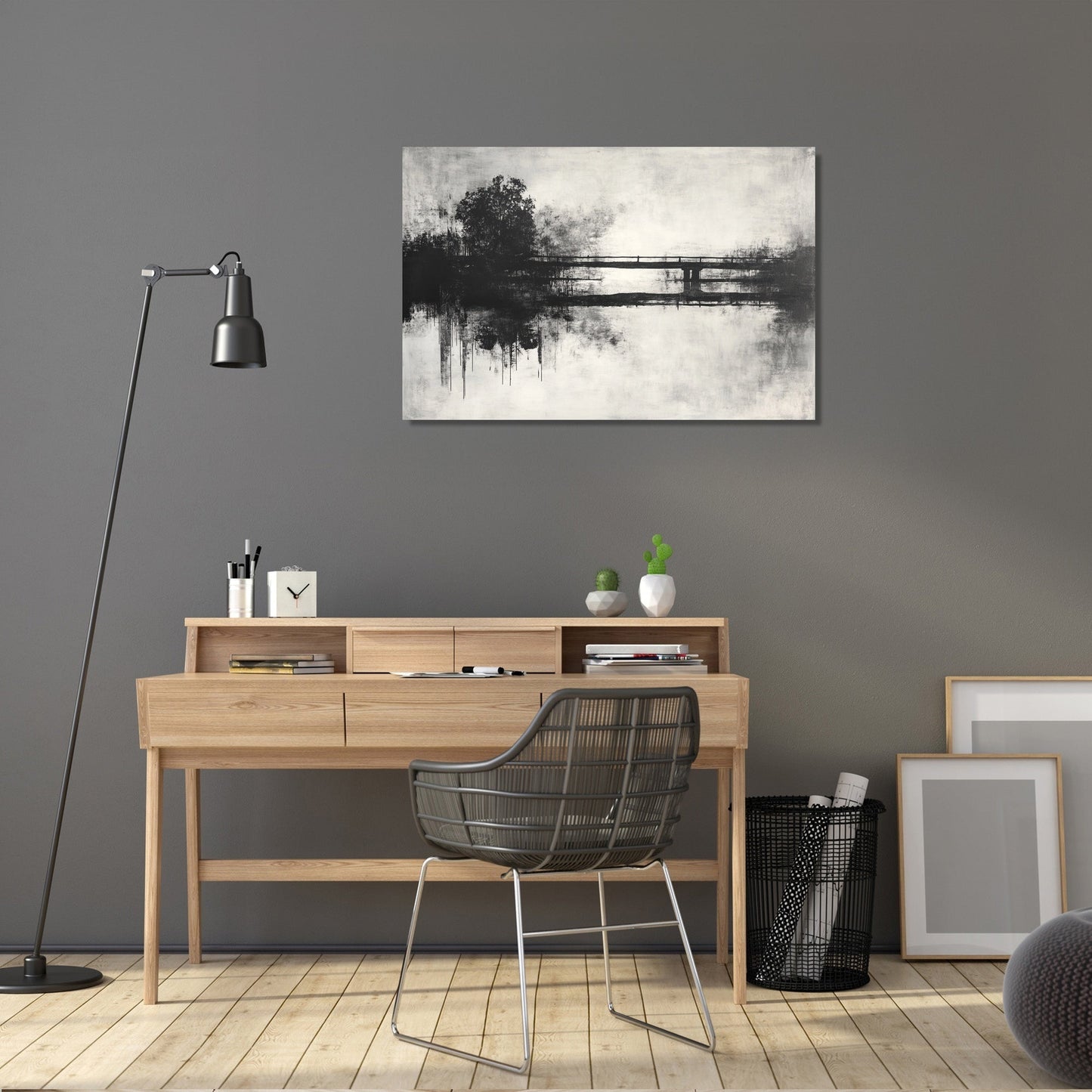 Ethereal Bridge Reflection Canvas