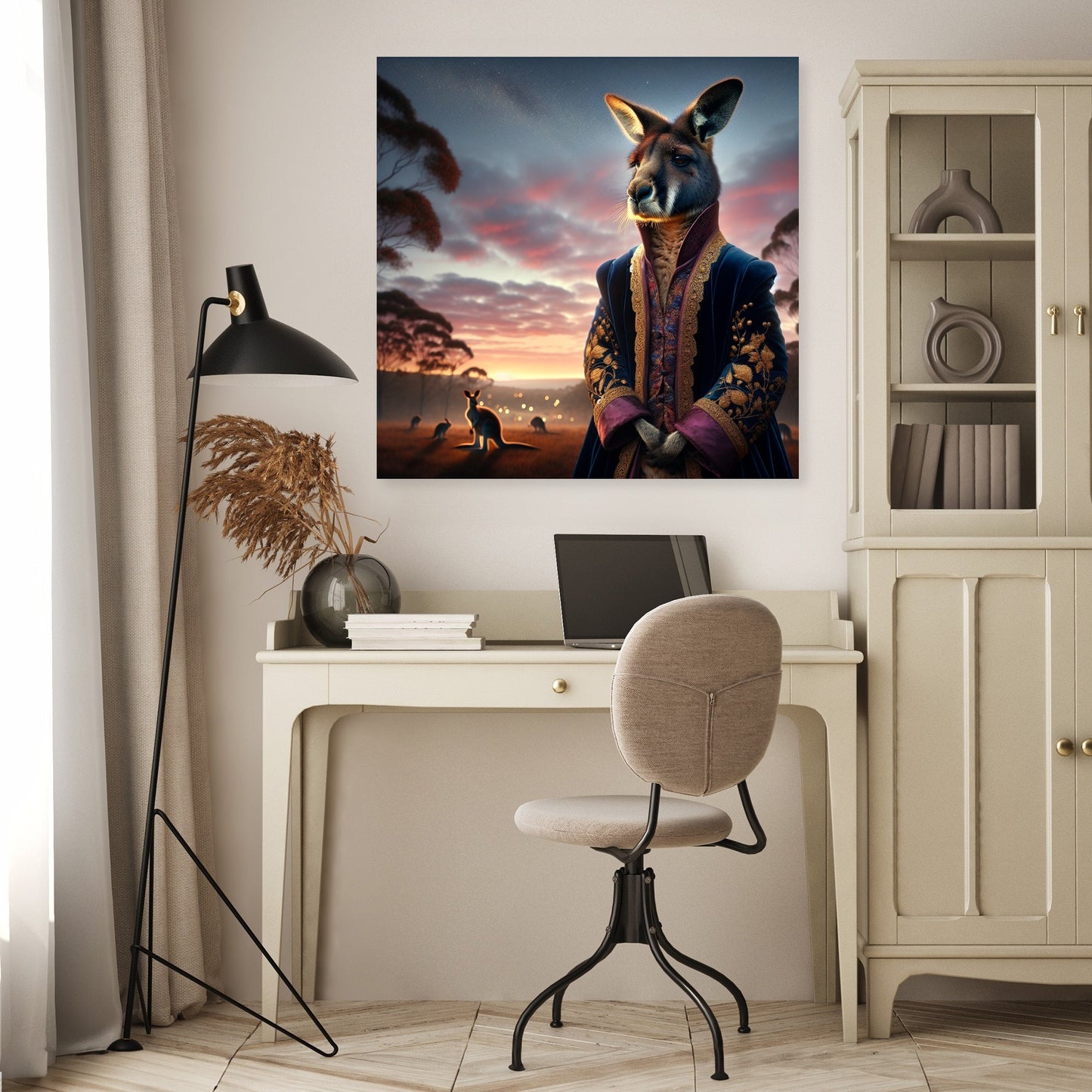 Regal Kangaroo Twilight Canvas