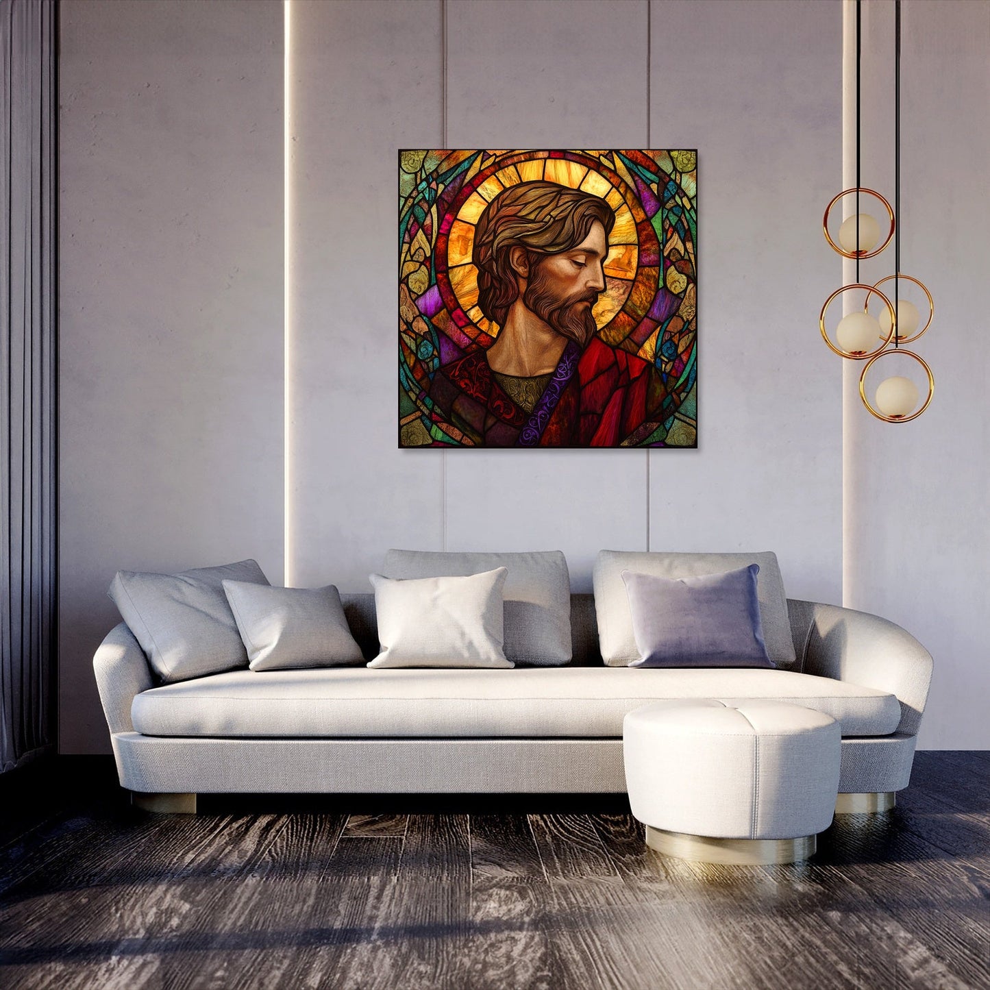Saint David's Stained Glass Canvas