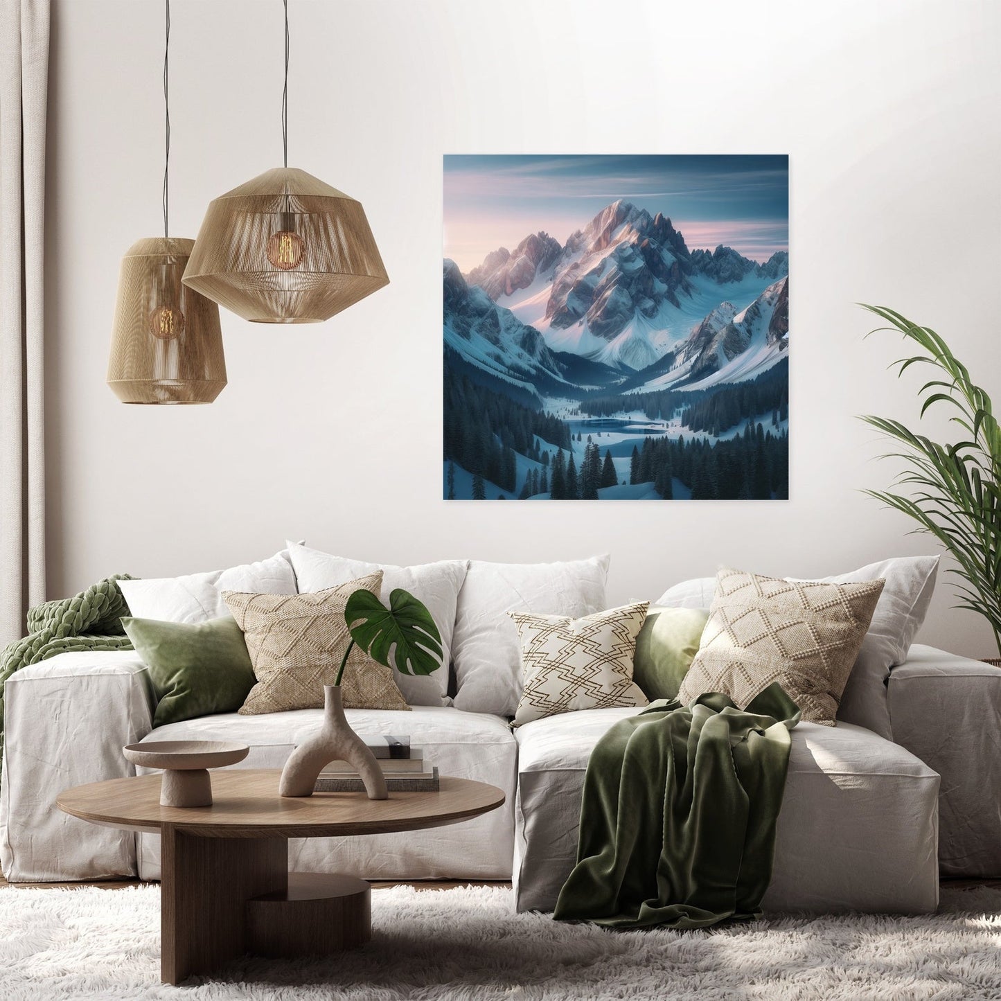 Dawn Mountain Serenity Canvas
