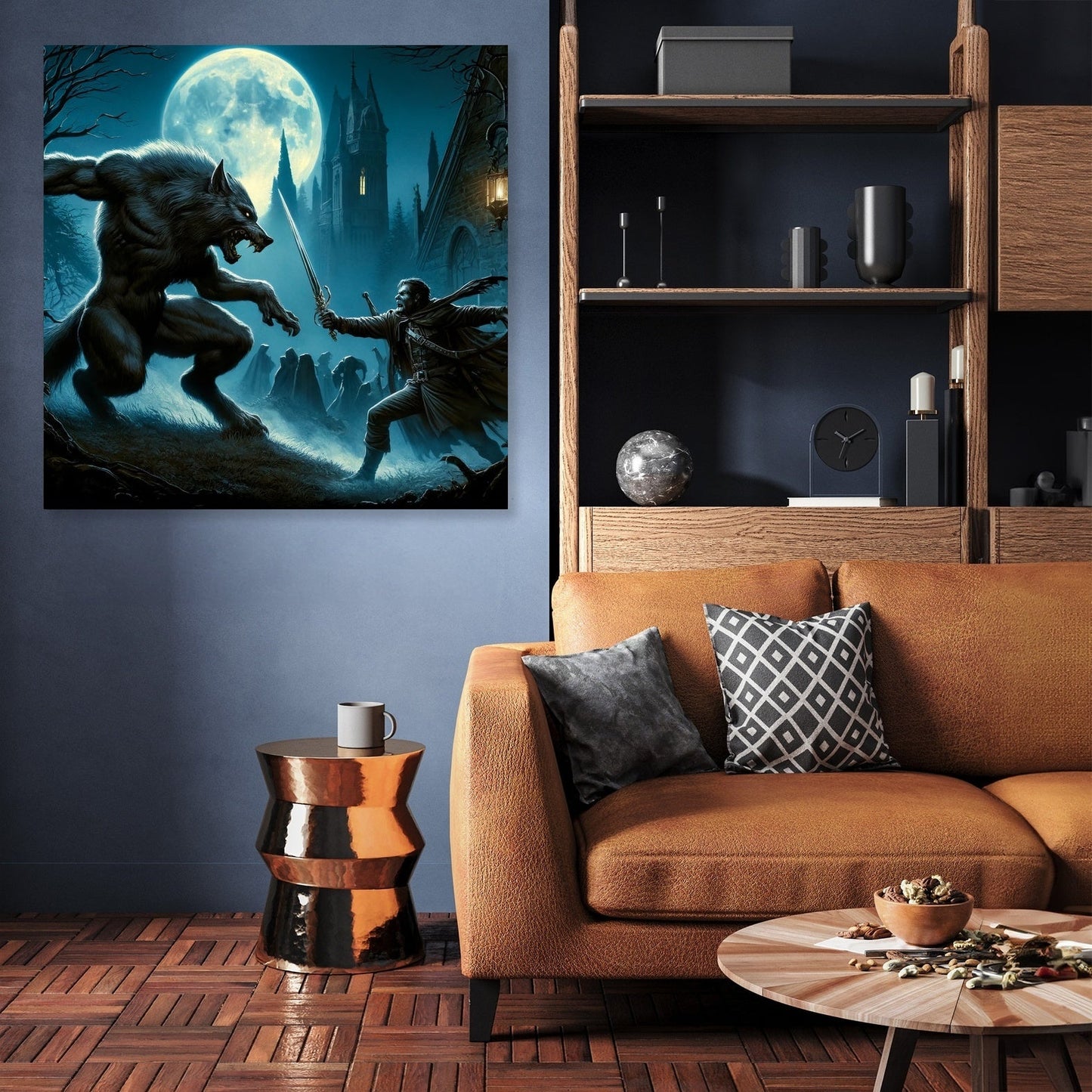 Moonlit Gothic Battle Canvas