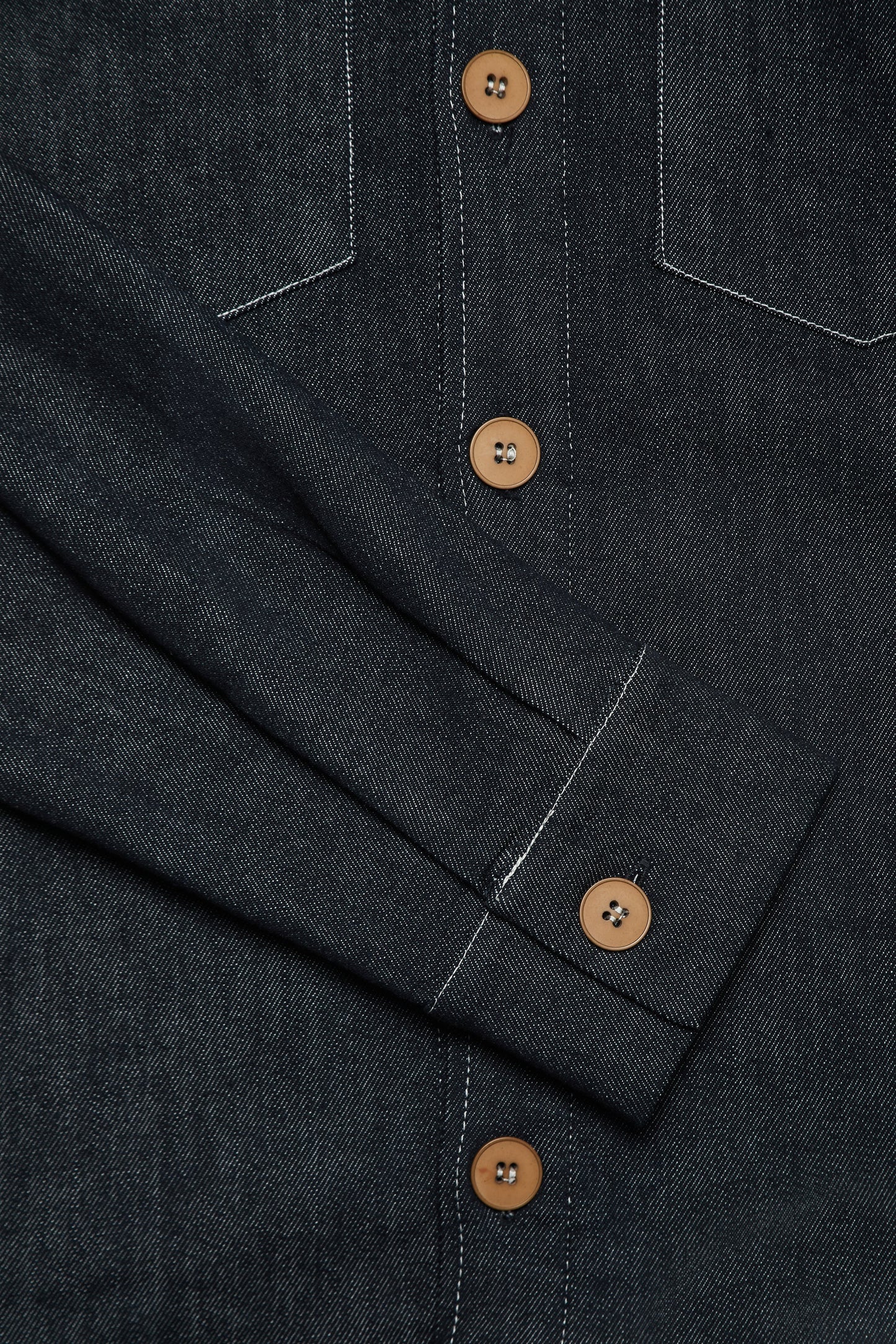 Turner Long Sleeve Shacket - Denim Stay Blue