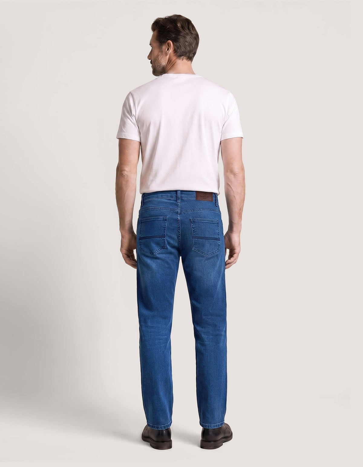 Classic Mid Blue Jeans - 5 Pocket Fit