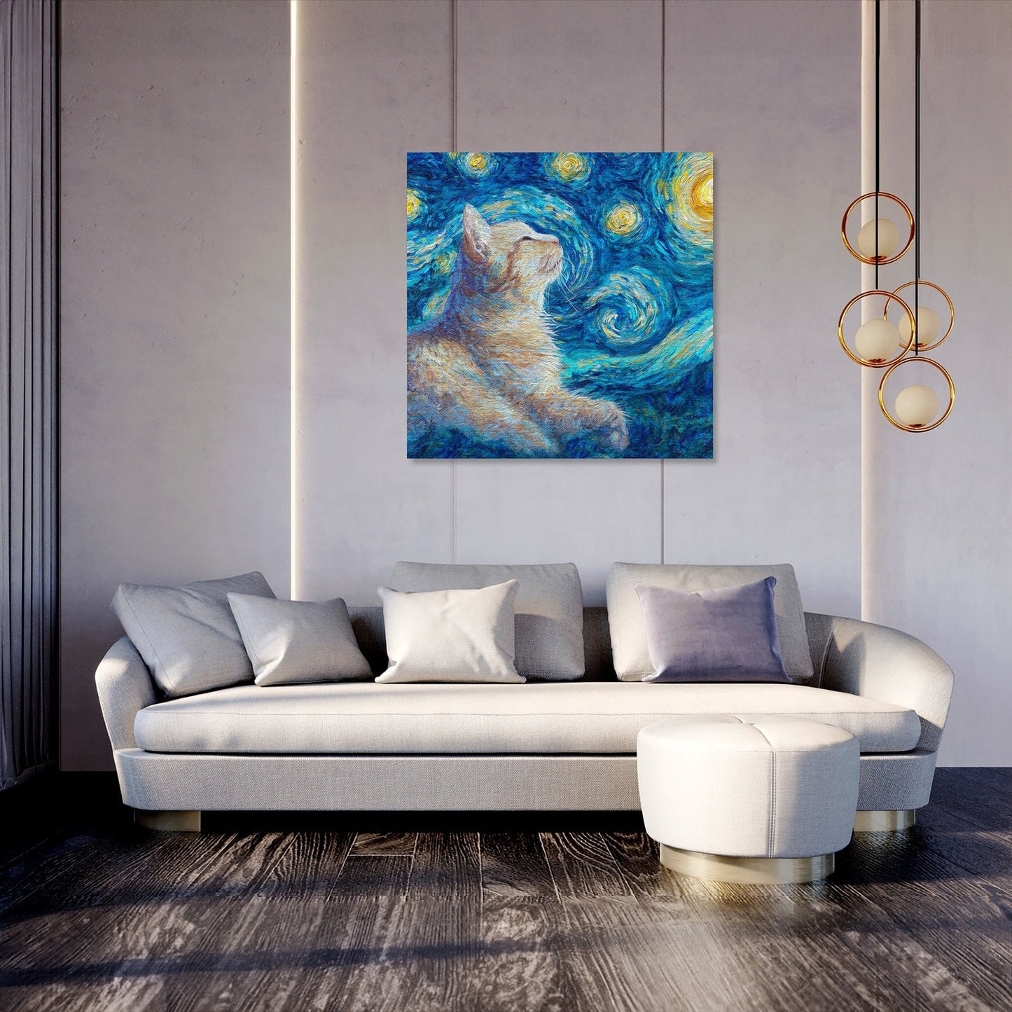 Starry Cat Canvas