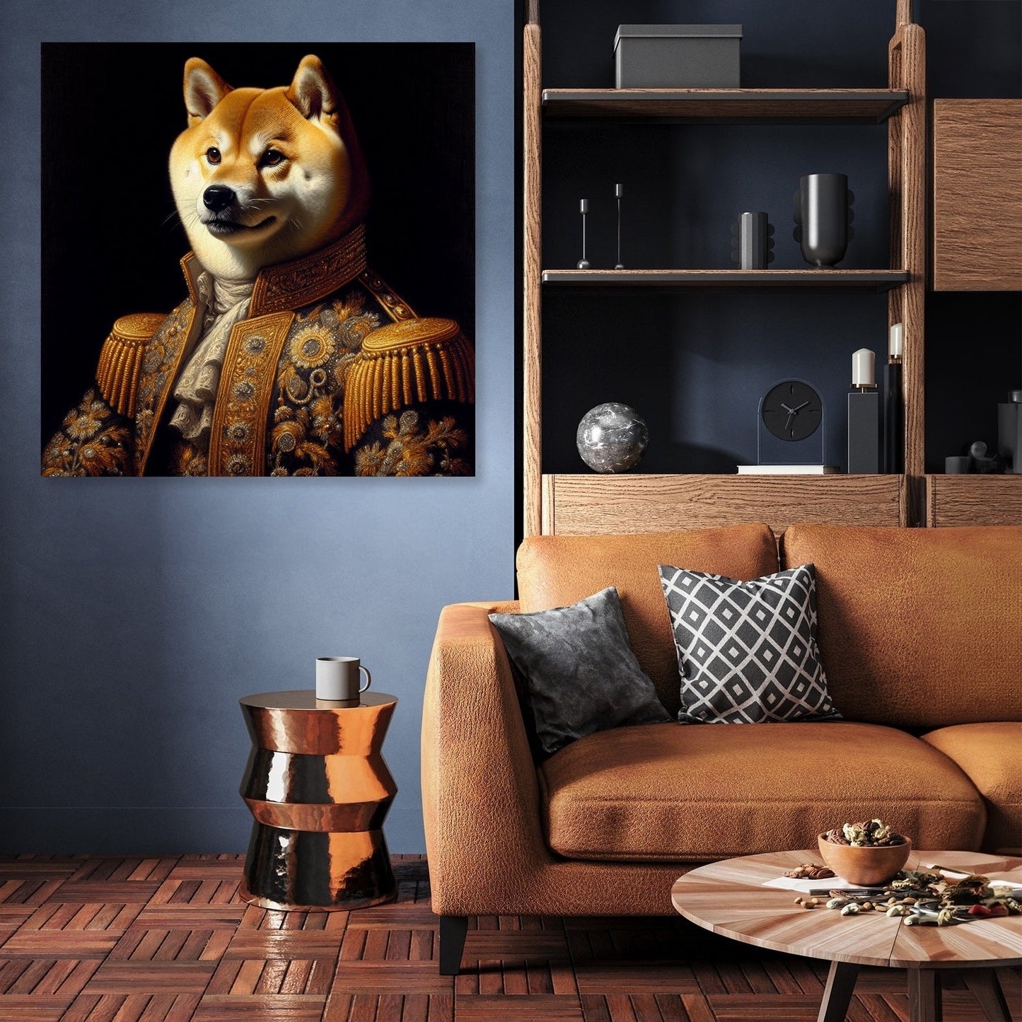Royal Shiba Impressions Canvas