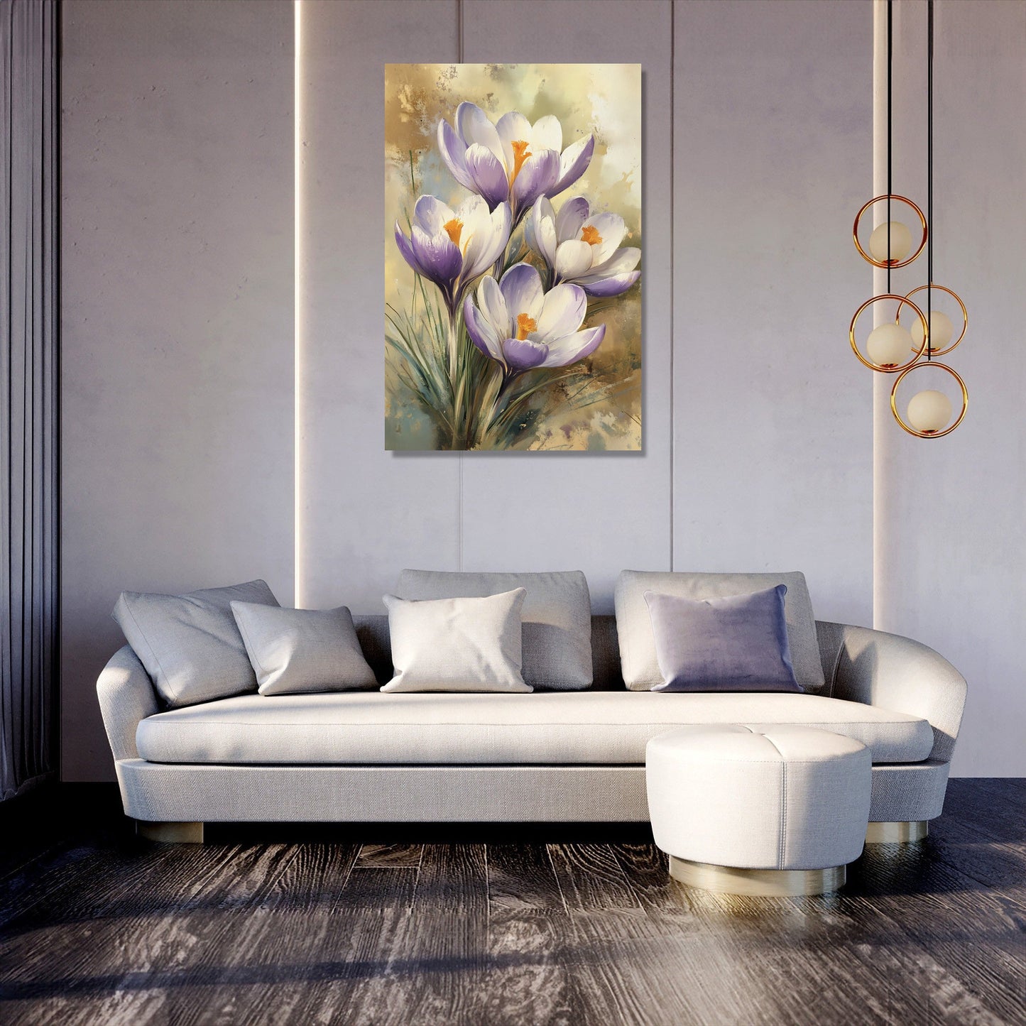 Crocus Awakening Canvas