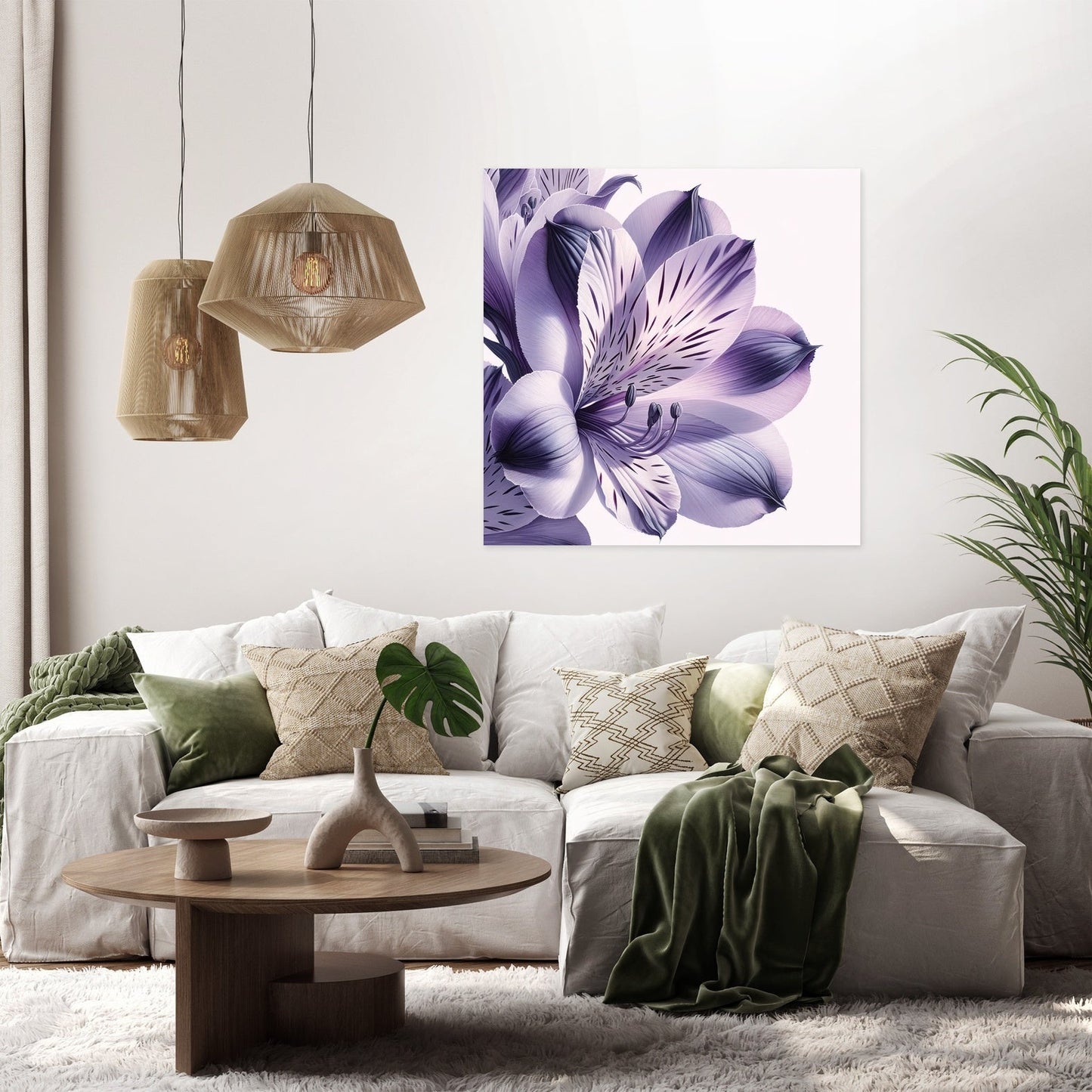 Luminous Petals Canvas
