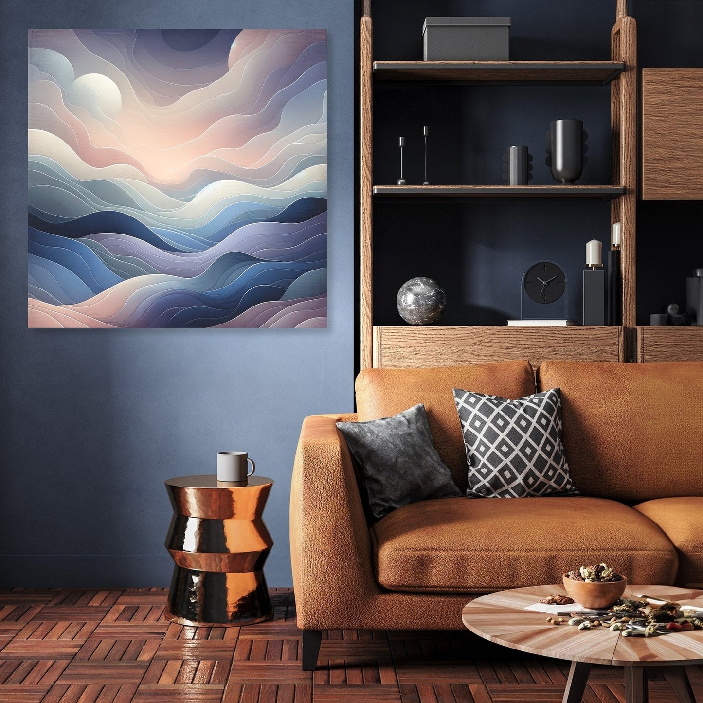 Evening Calm Abstract Canvas
