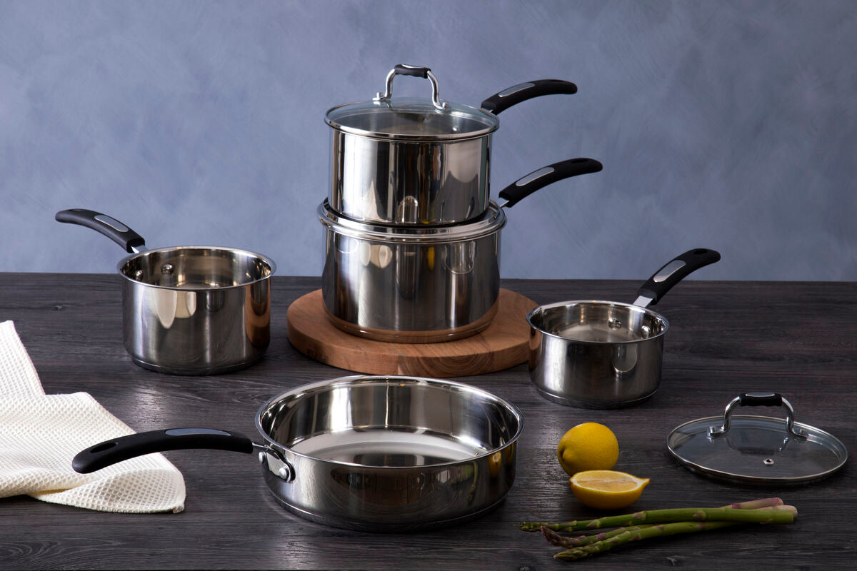 5 Piece Stainless Steel Cookware Set | Tenzo