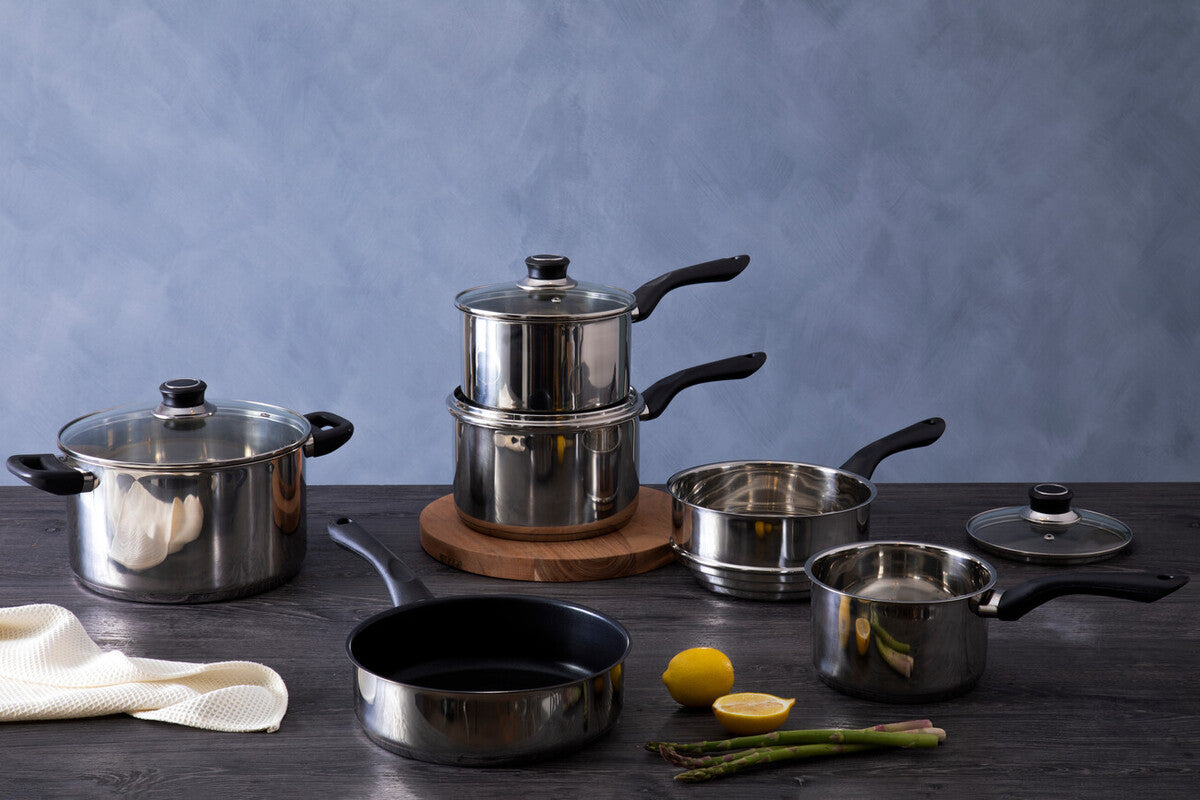 Crosse 6Pc Stainless Steel Cookware Set