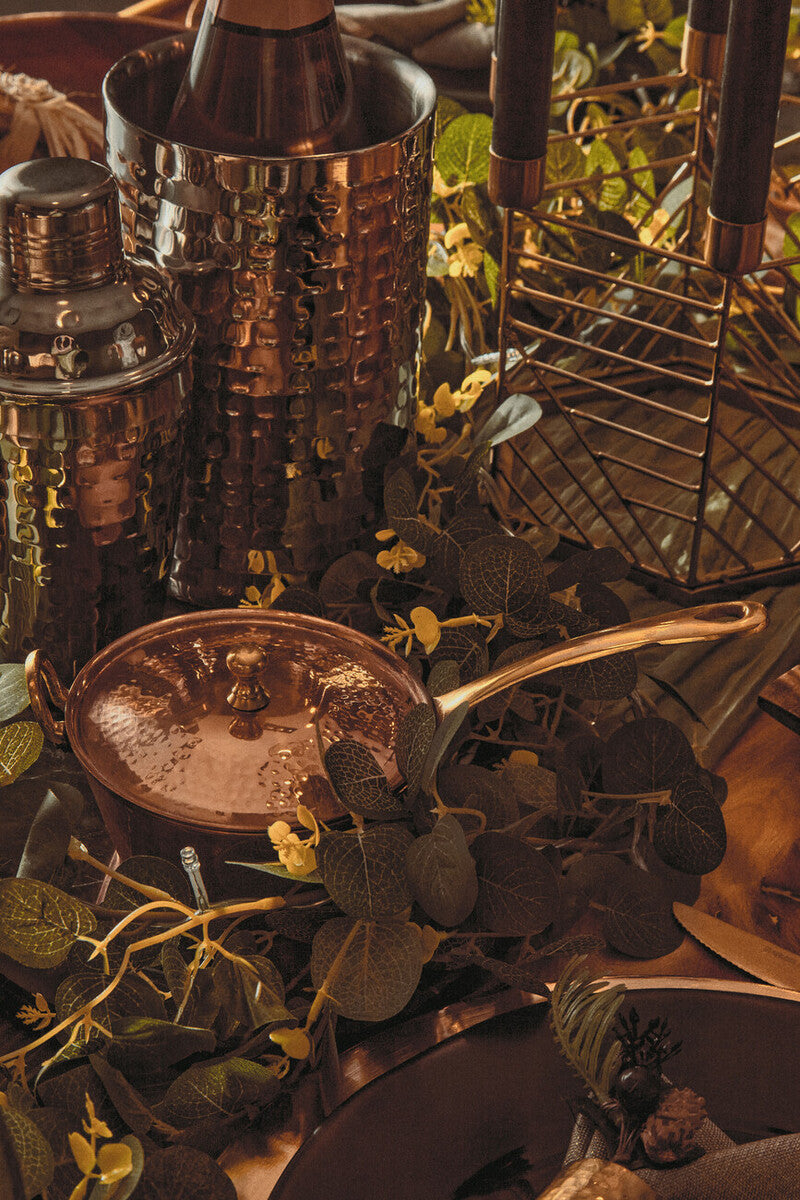 Copper Mini Saucepan Serving Dish | Cyprus