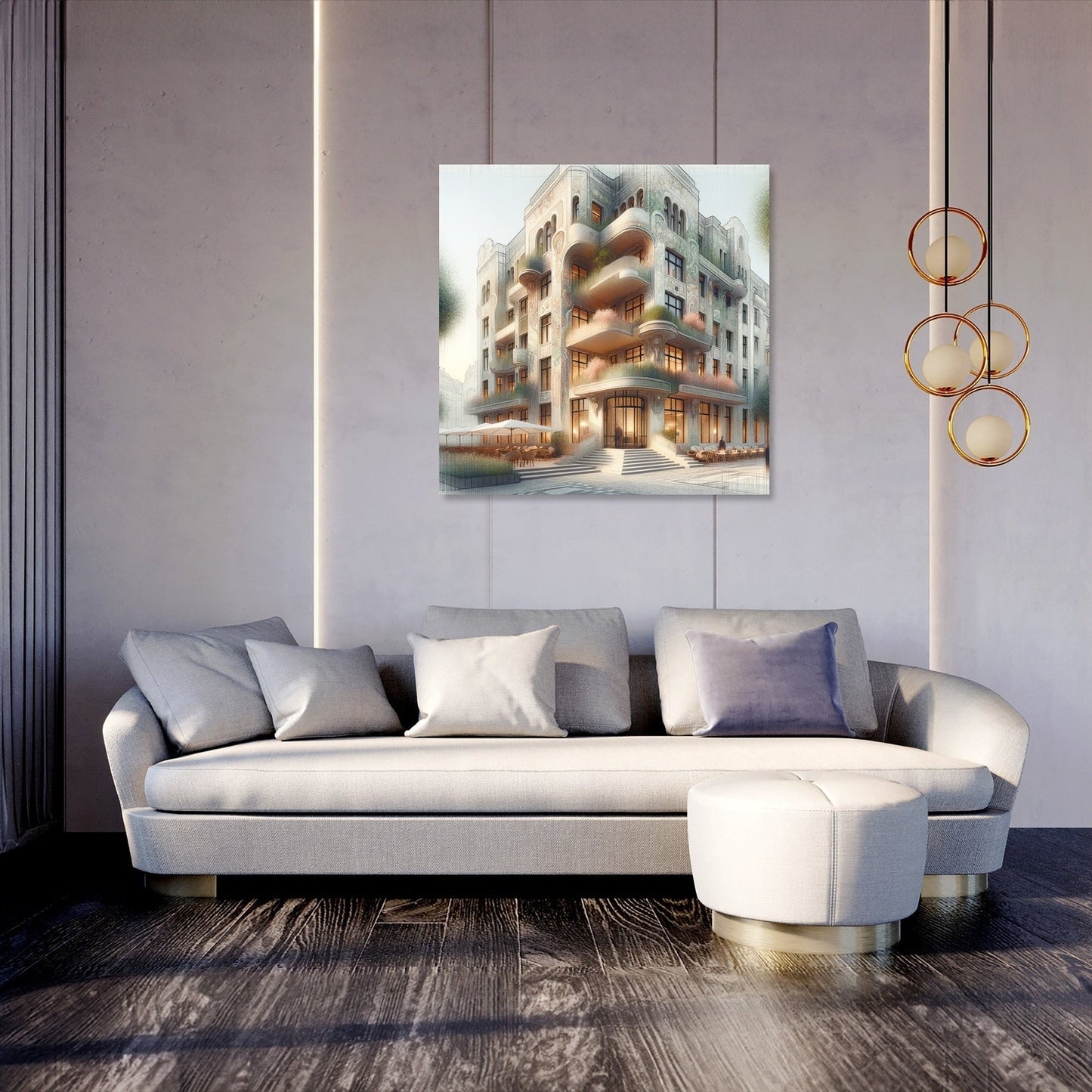Art Nouveau Harmony Canvas