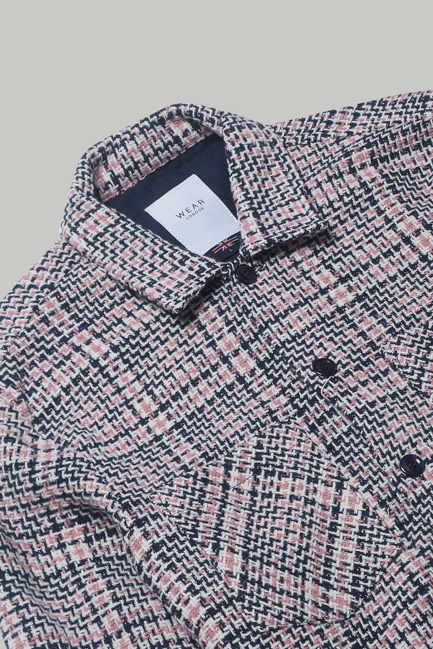 Bart Overshirt - Navy Pink