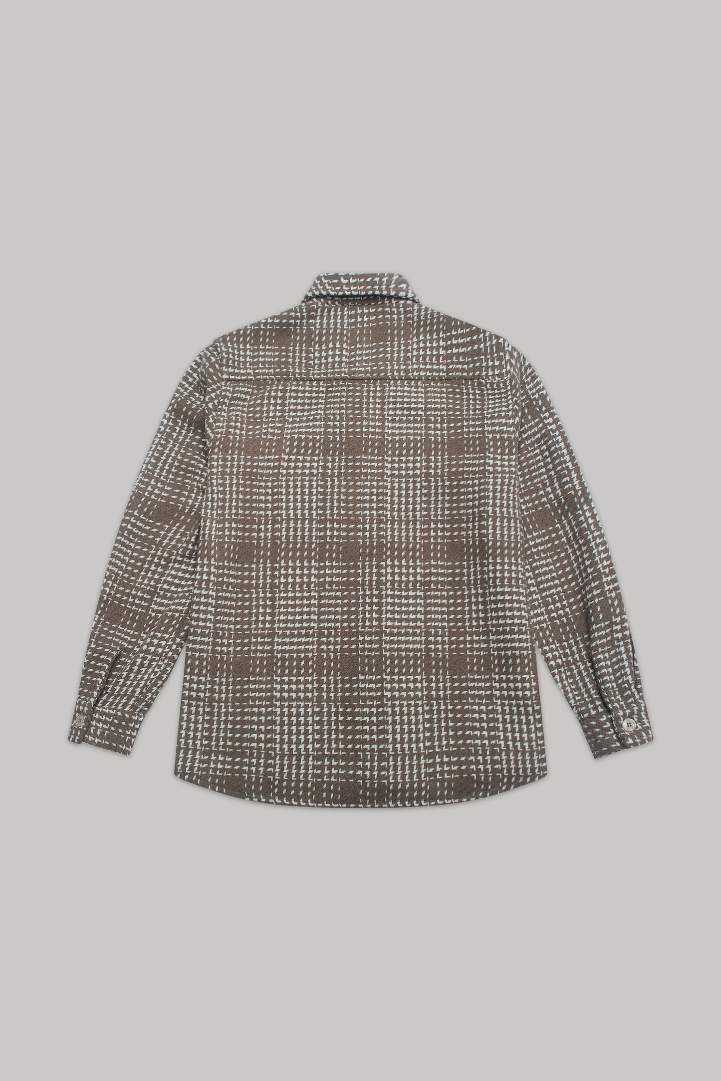 Bart Overshirt - Brown Ecru Check