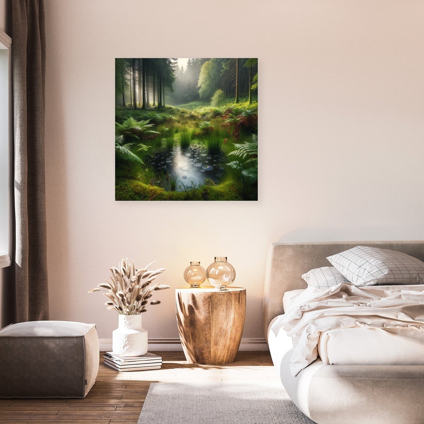 Rainy Forest Clearing Canvas