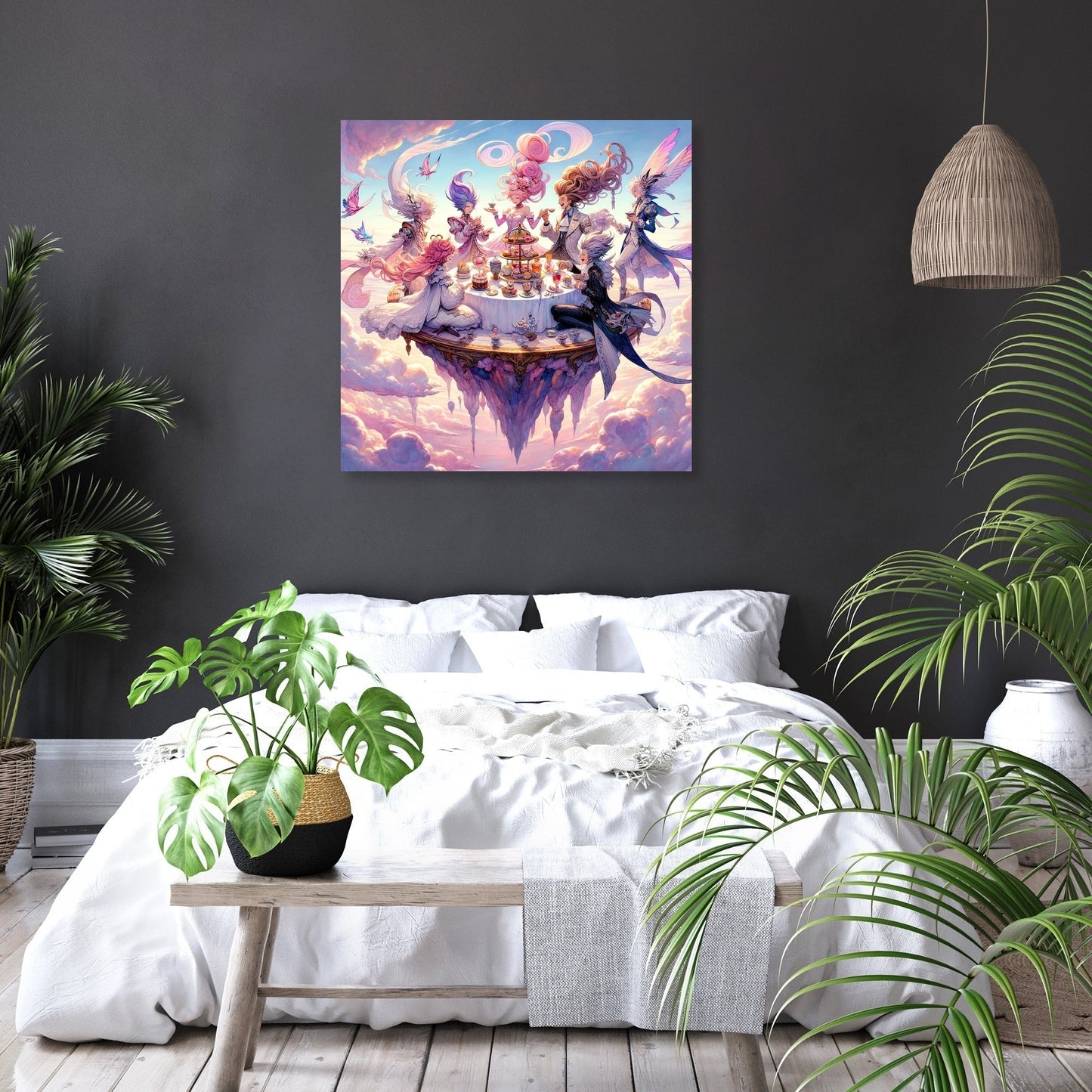 Sky High Tea Party Canvas