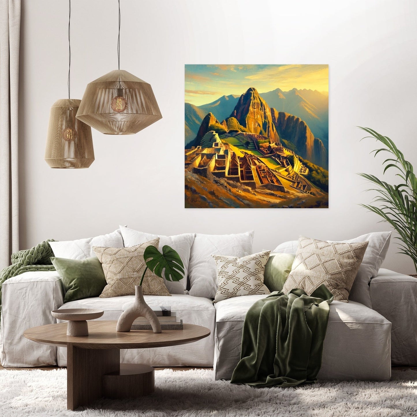Machu Picchu Sunrise Canvas