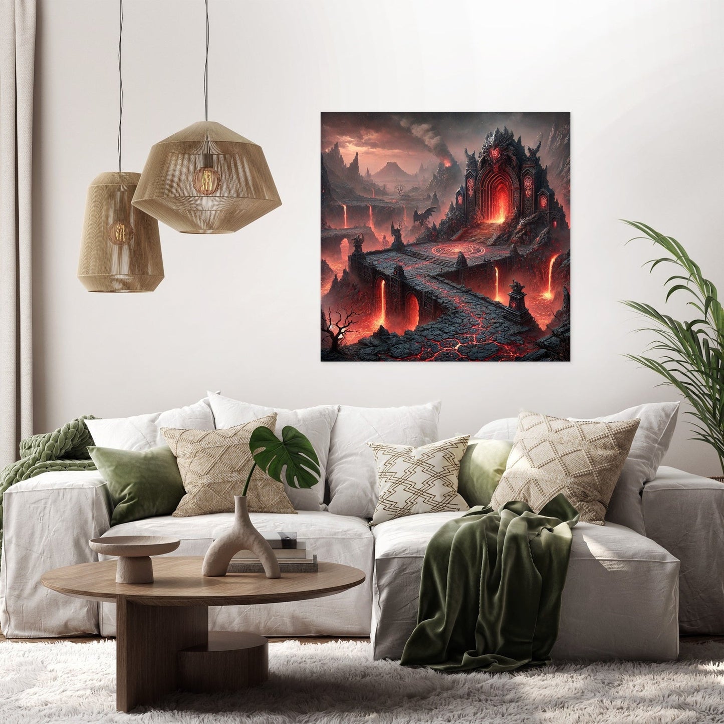 Volcanic Dragon Lair Canvas