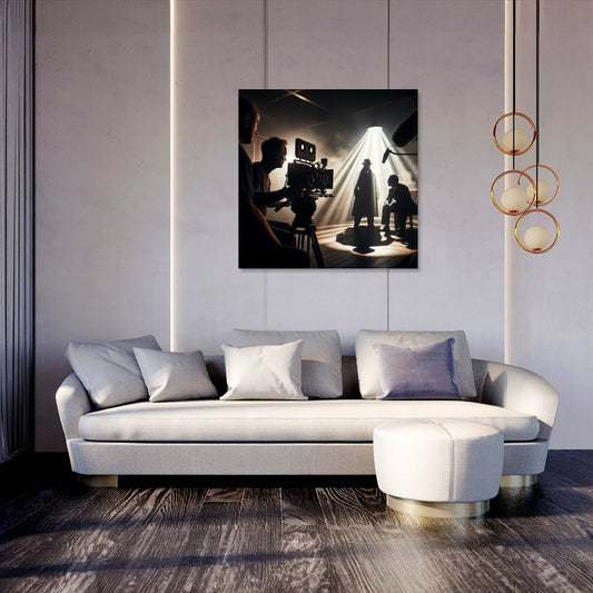 Noir Set Drama Canvas