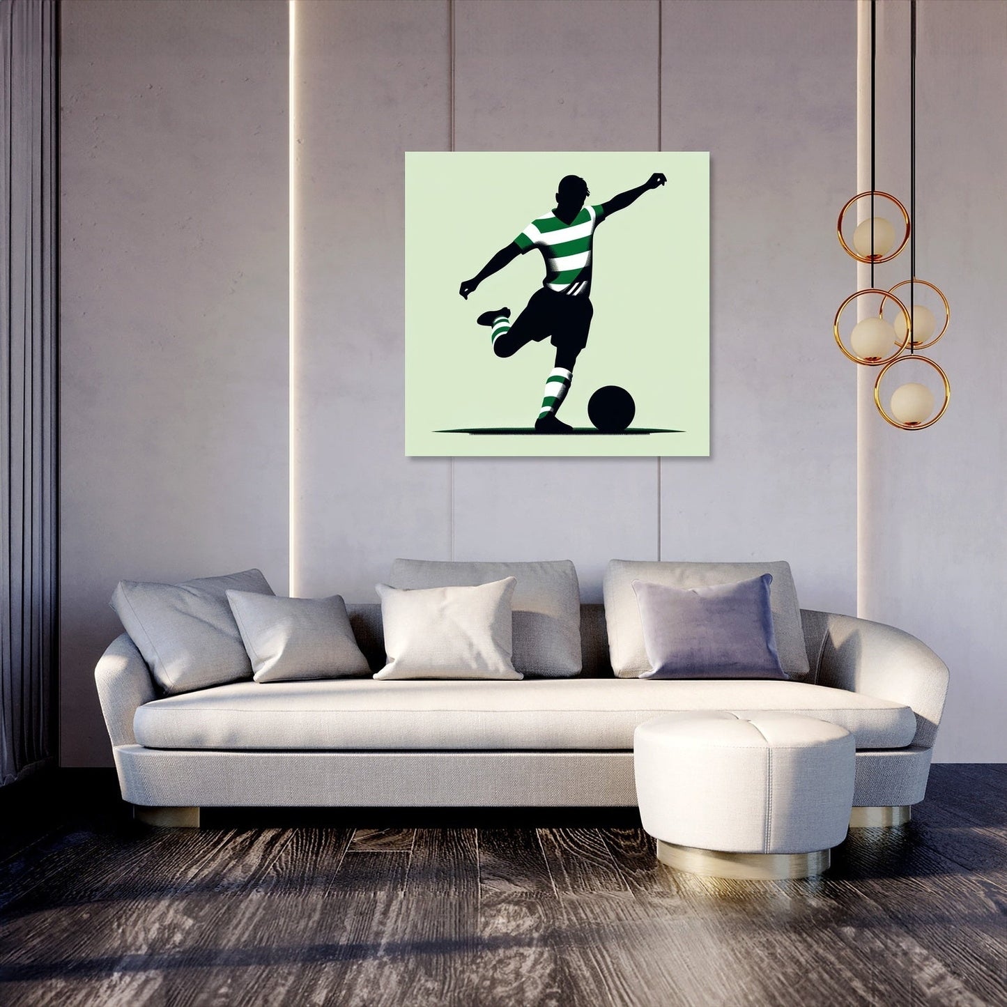 Celtic Free Kick Canvas