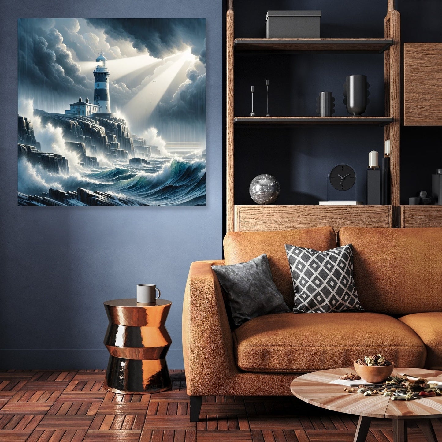 Stormwatch Lighthouse Canvas